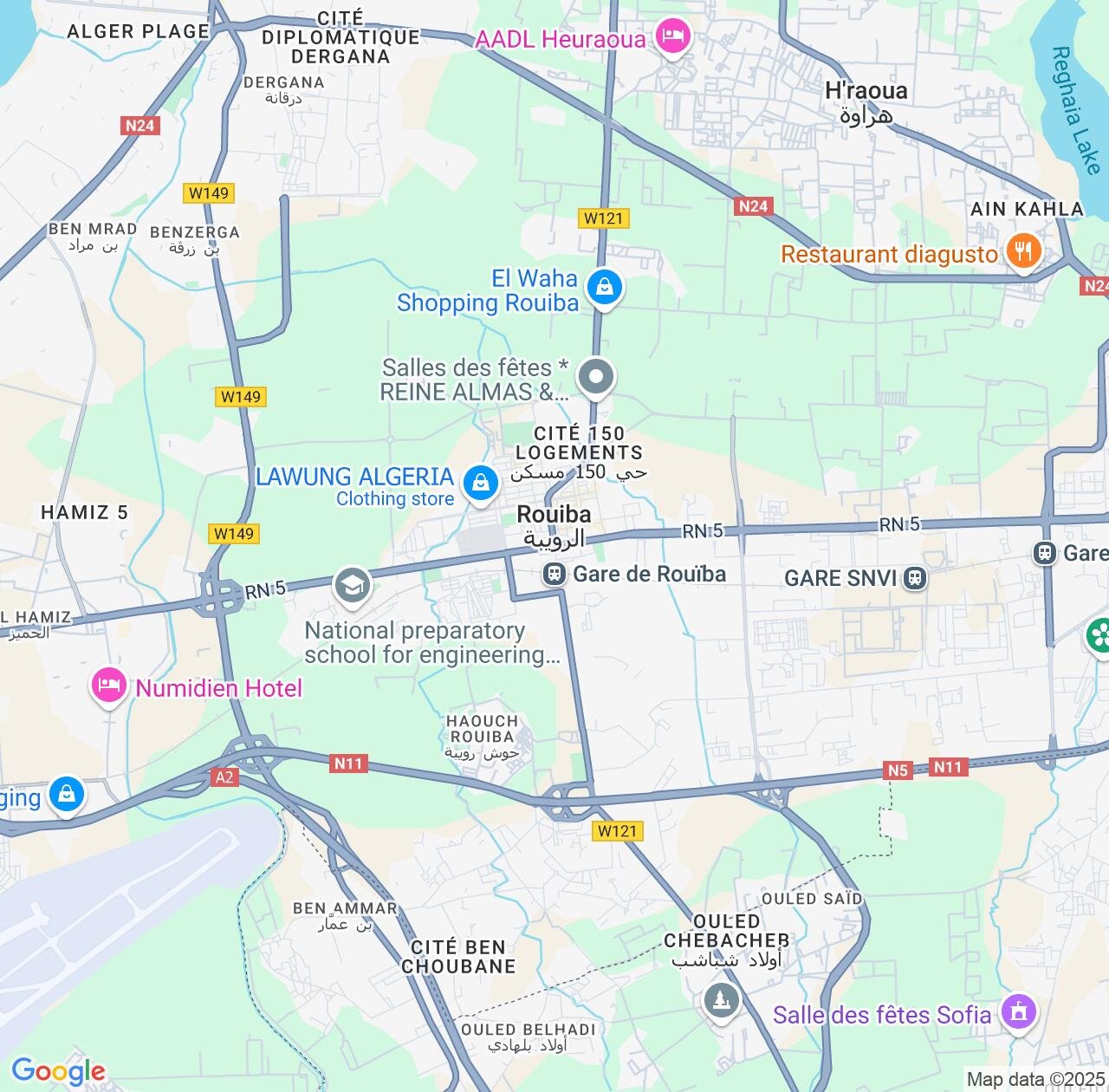Map image for Intellectual Property Lawyers in Rouiba and Algiers IP firms at coordinates  ; .