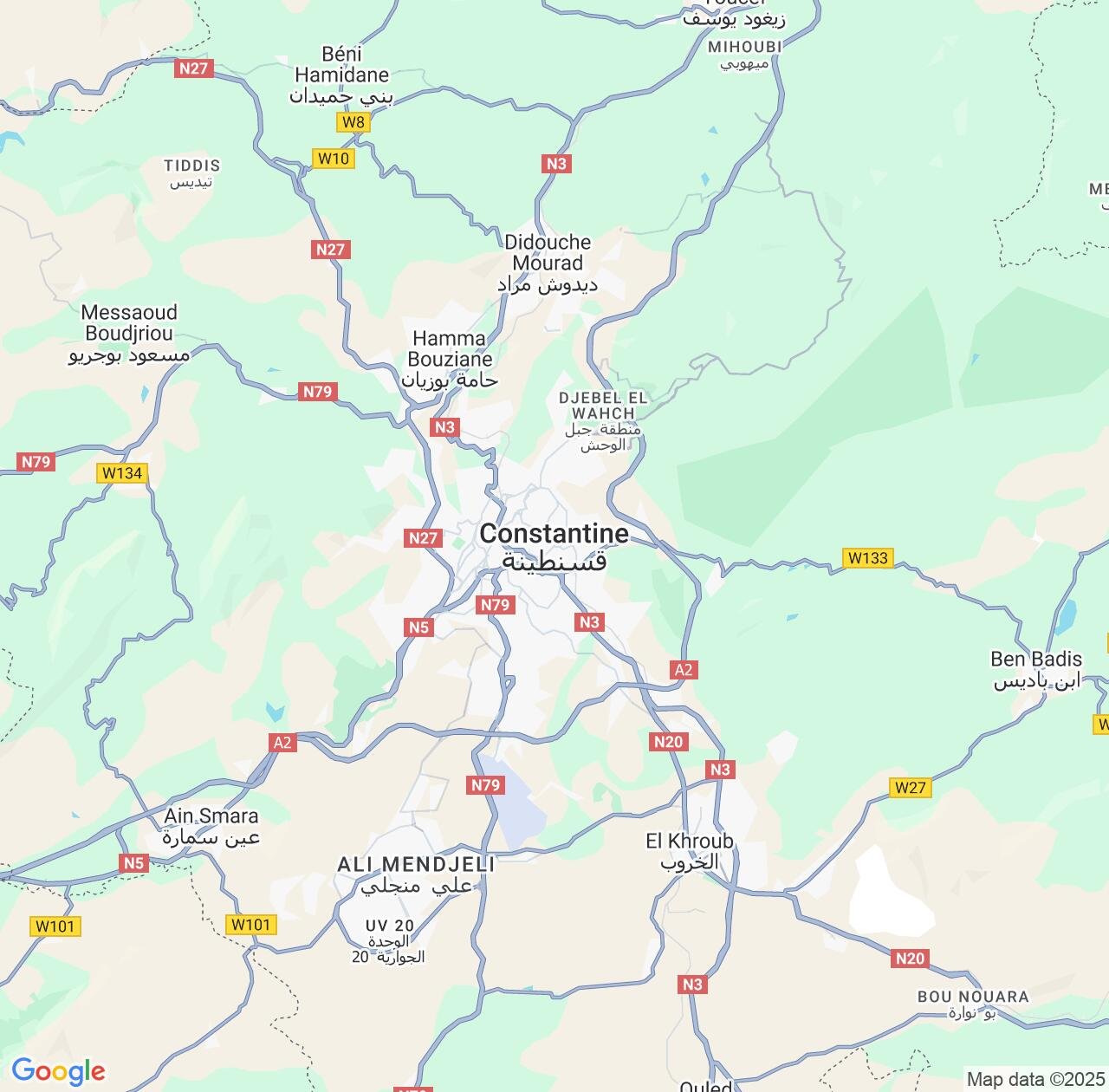Map image for Intellectual Property Lawyers in Constantine and Algeria IP firms at coordinates  ; .