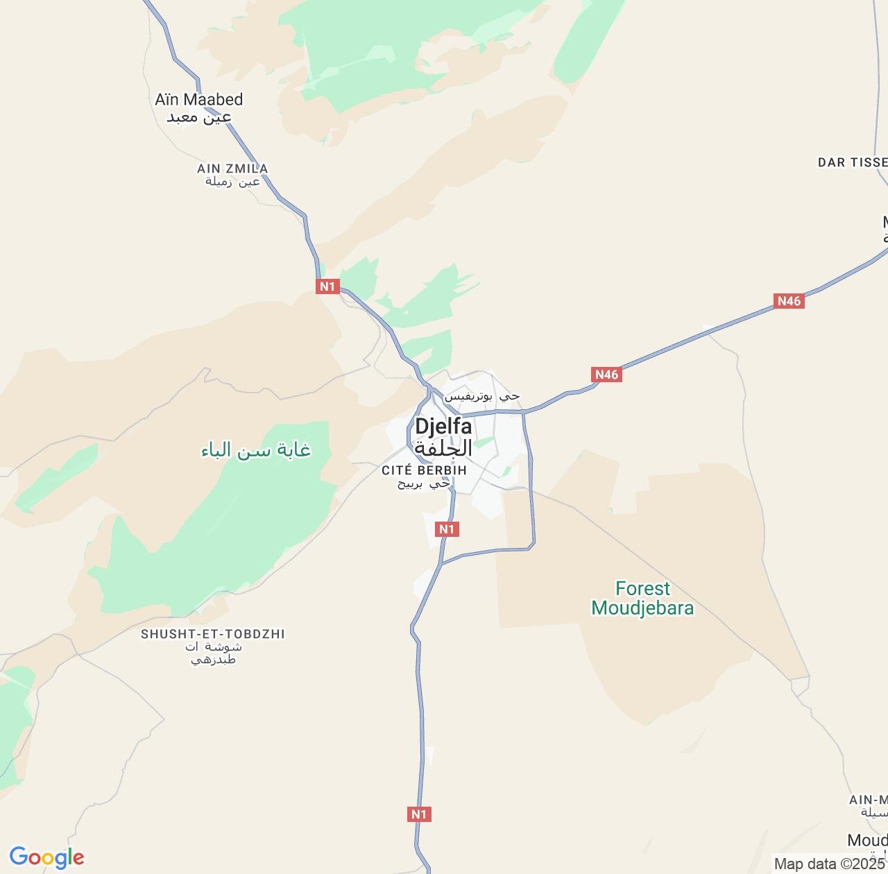 Map image for Intellectual Property Lawyers in Djelfa and Algeria IP firms at coordinates  ; .