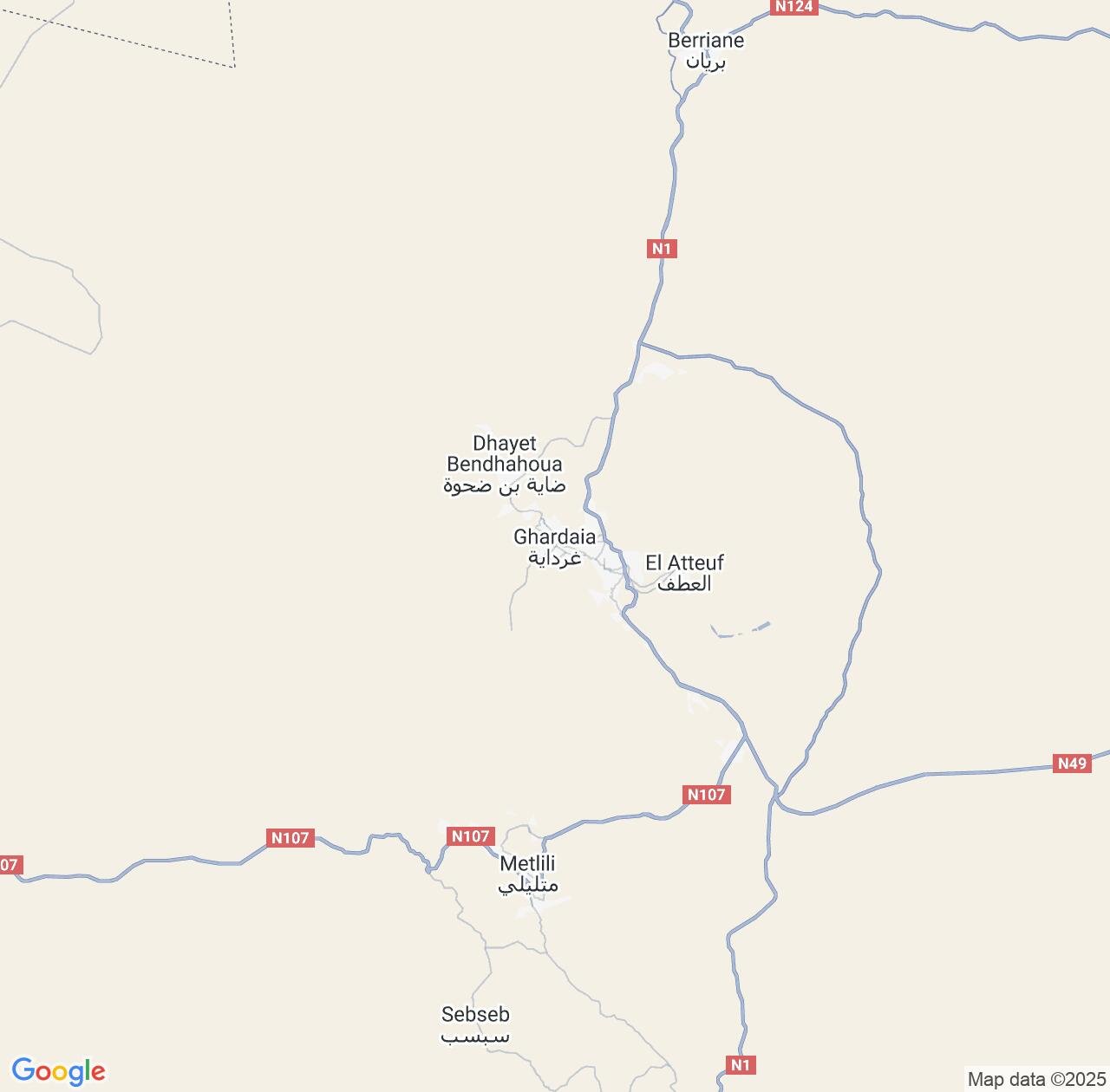 Map image for Intellectual Property Lawyers in Ghardaia and Algeria IP firms at coordinates  ; .