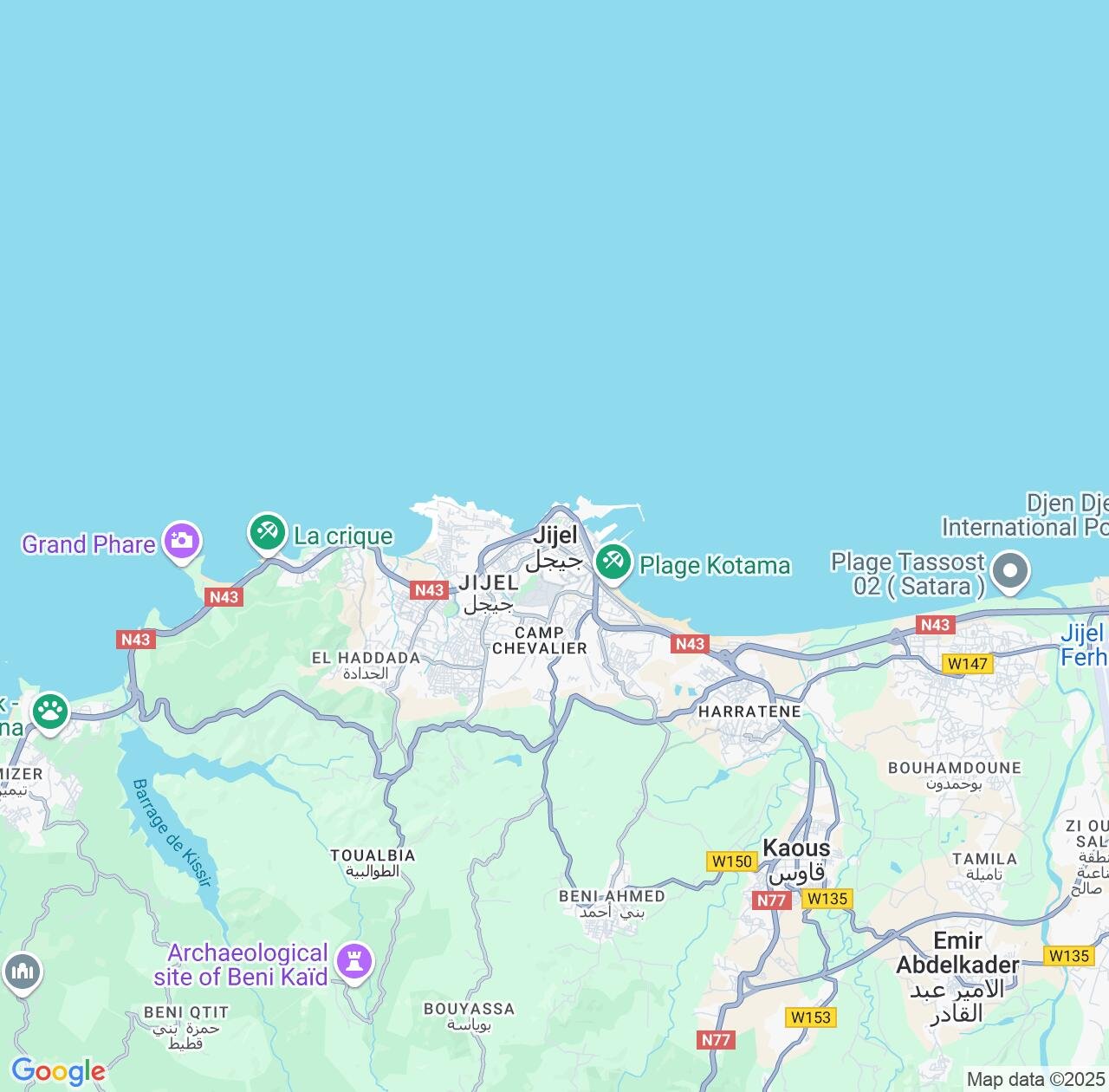 Map image for Intellectual Property Lawyers in Jijel and Algeria IP firms at coordinates  ; .