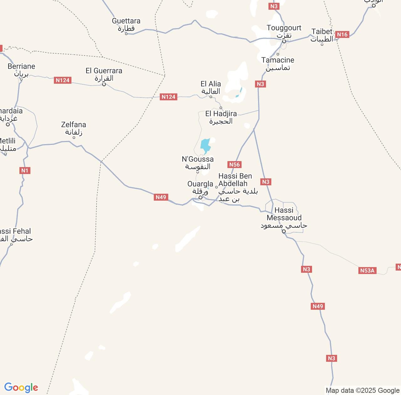 Map image for Intellectual Property Lawyers in Ouargla and Algeria IP firms at coordinates  ; .
