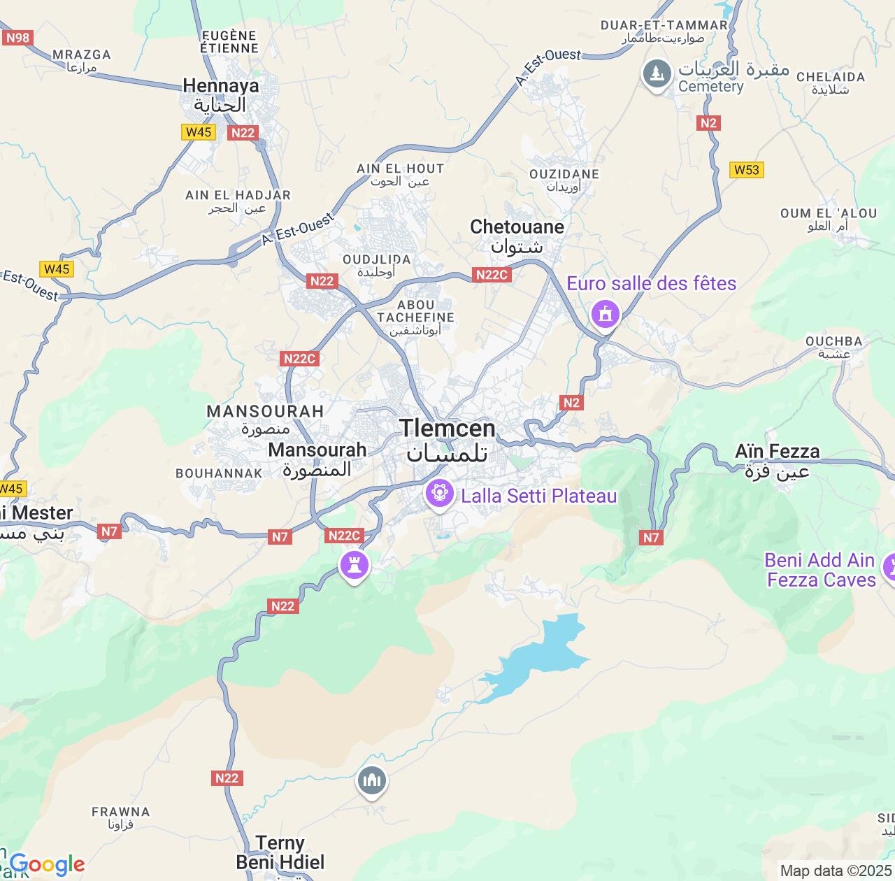 Map image for Intellectual Property Lawyers in Tlemcen and Algeria IP firms at coordinates  ; .