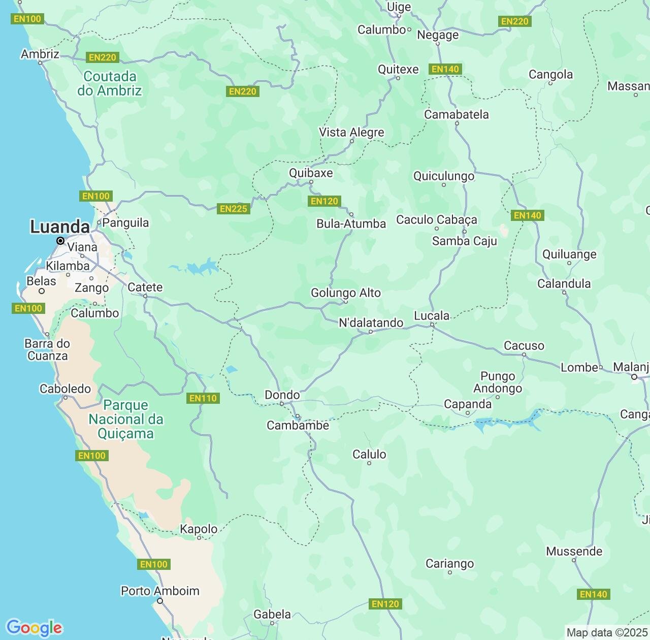 Map image for Intellectual Property Lawyers in Cuanza Norte and Angola IP firms at coordinates  ; .