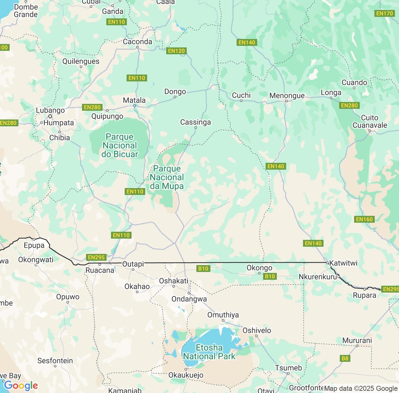 Map image for Intellectual Property Lawyers in Cunene and Angola IP firms at coordinates  ; .