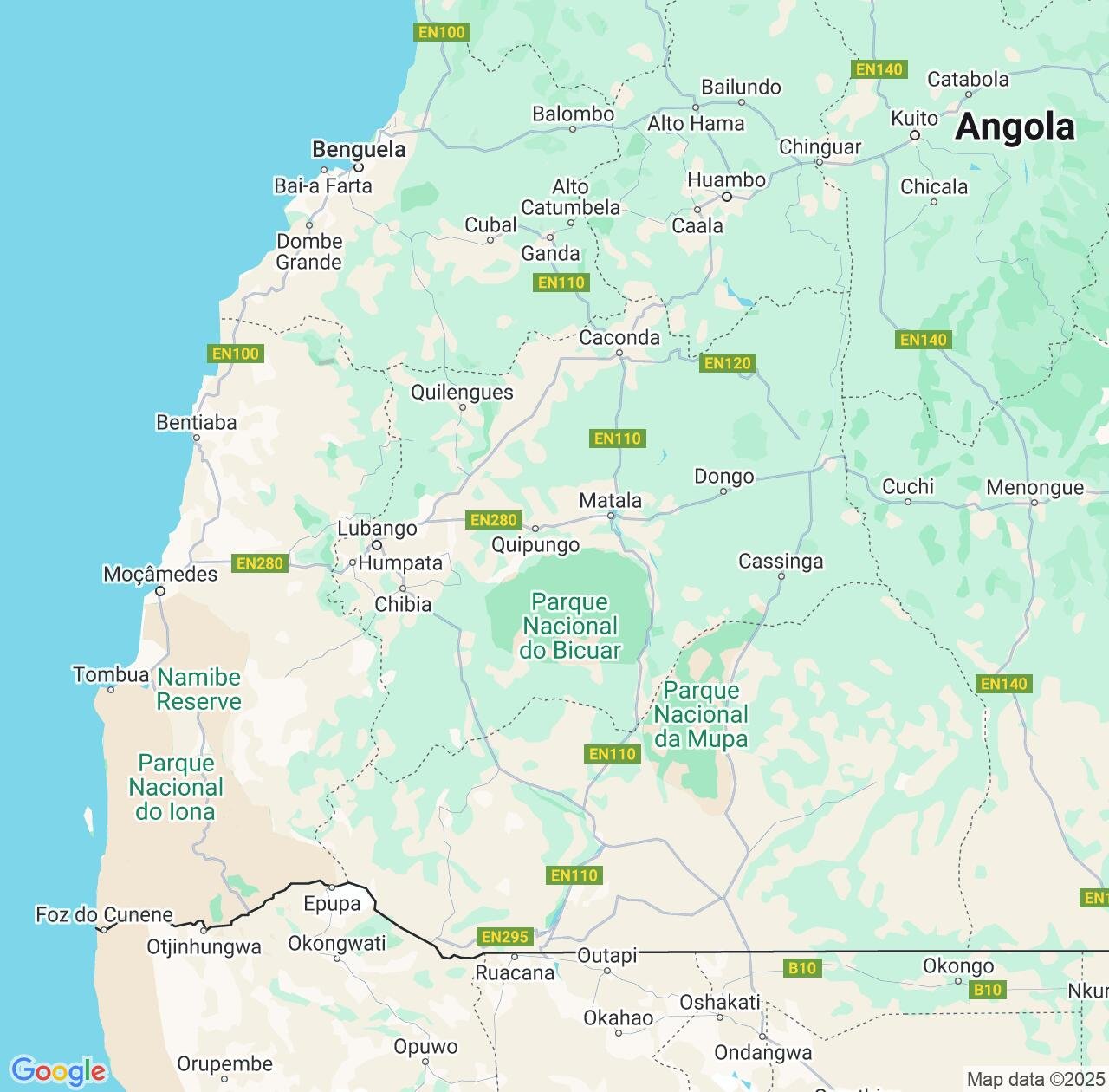 Map image for Intellectual Property Lawyers in Huíla and Angola IP firms at coordinates  ; .