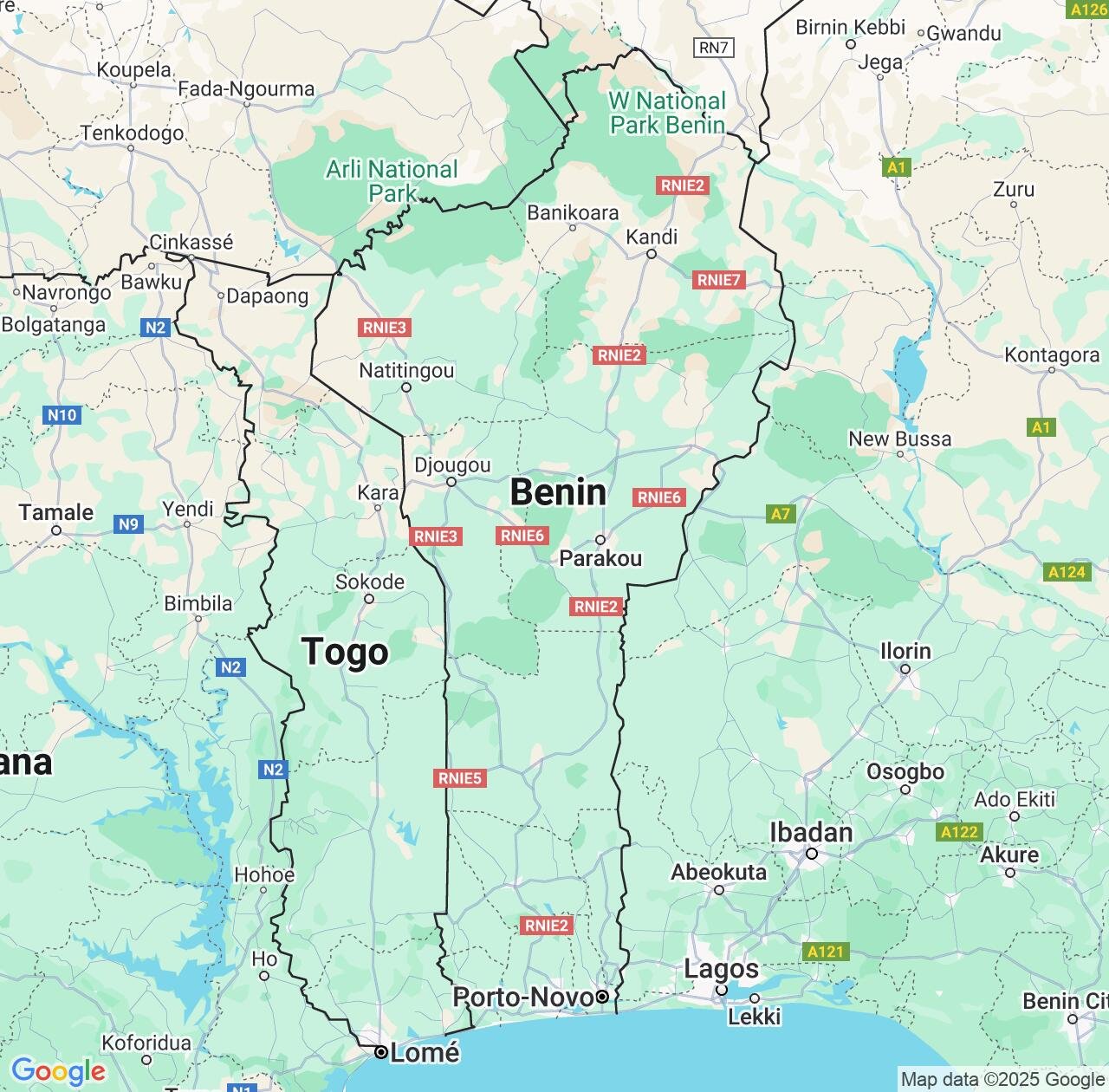 Map image for Intellectual Property Lawyers in Benin and Africa IP firms at coordinates  ; .