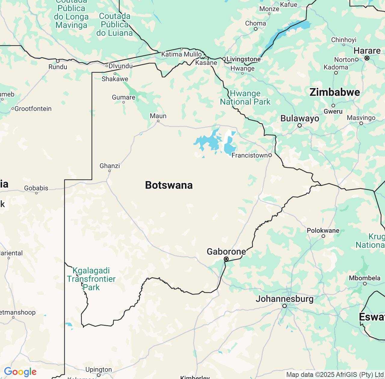 Map image for Intellectual Property Lawyers in Botswana and Africa IP firms at coordinates  ; .
