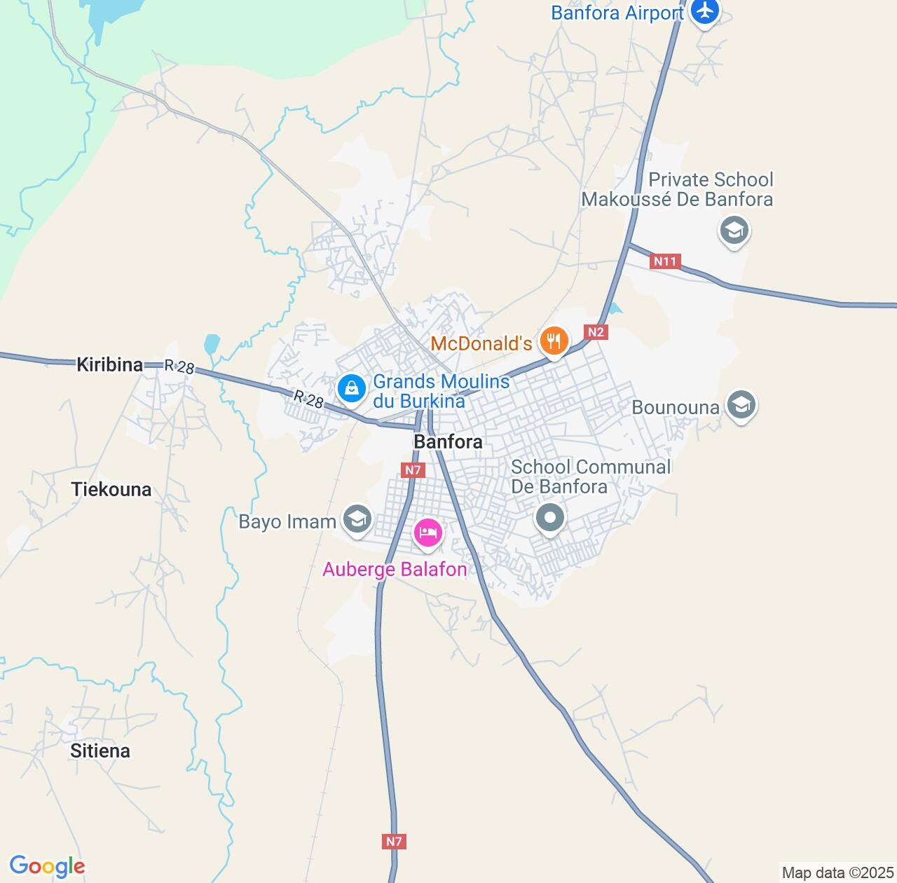 Map image for Intellectual Property Lawyers in Banfora and Cascades Region IP firms at coordinates  ; .