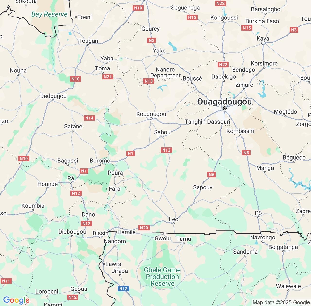 Map image for Intellectual Property Lawyers in Centre-Ouest and Burkina Faso IP firms at coordinates  ; .