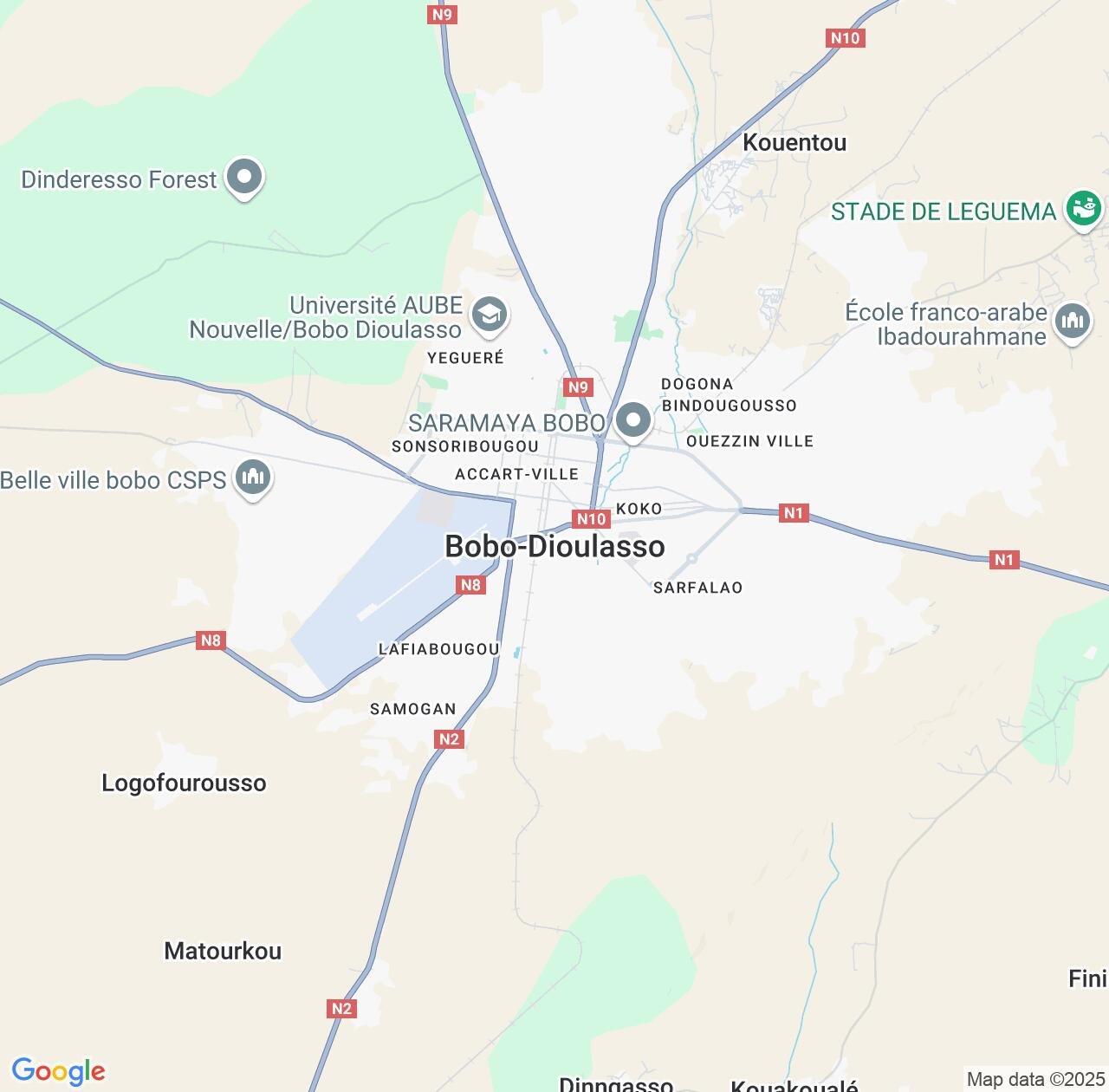Map image for Intellectual Property Lawyers in Bobo-Dioulasso and Hauts-Bassins IP firms at coordinates  ; .