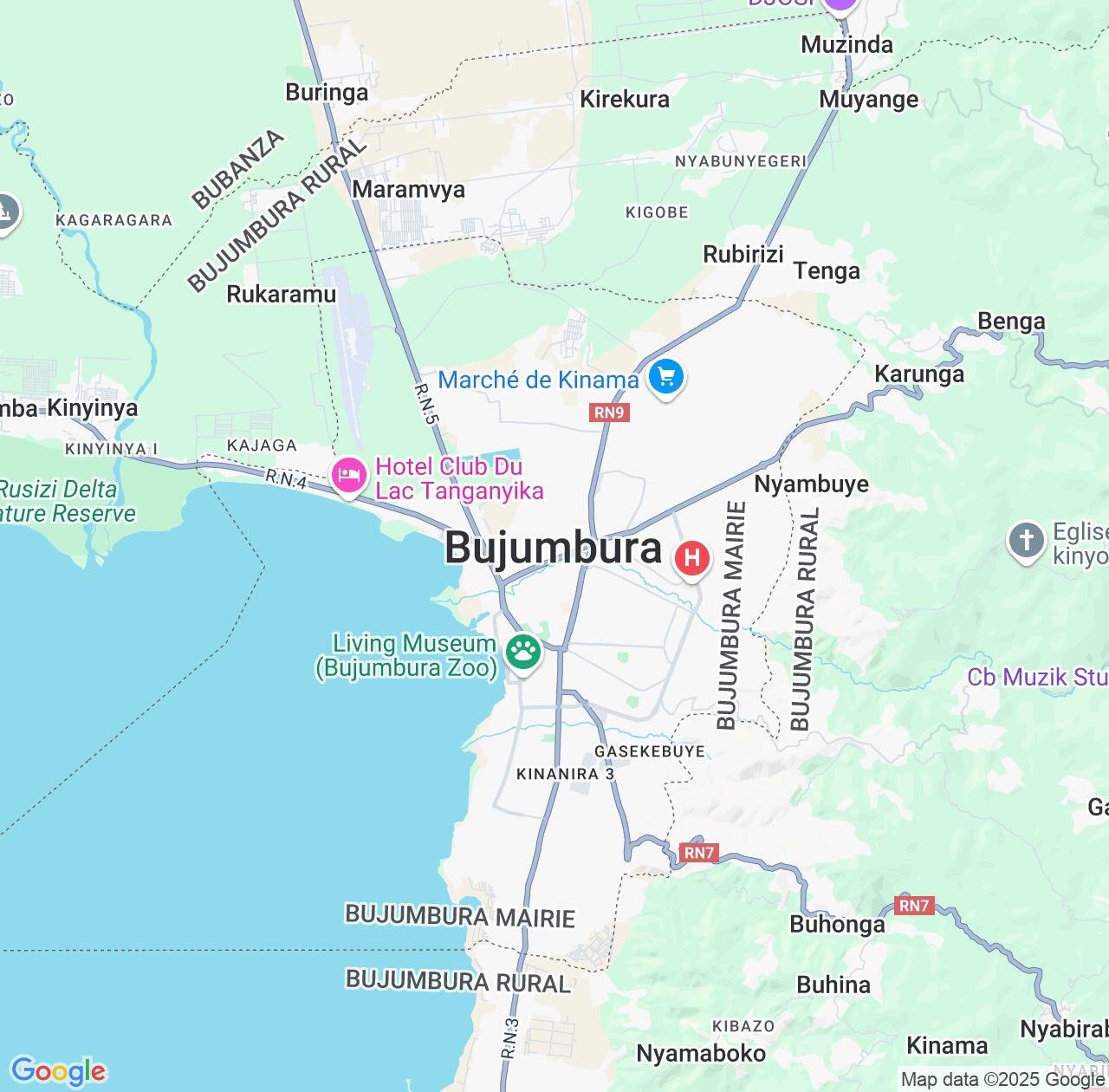 Map image for Intellectual Property Lawyers in Bujumbura Mairie and Burundi IP firms at coordinates  ; .