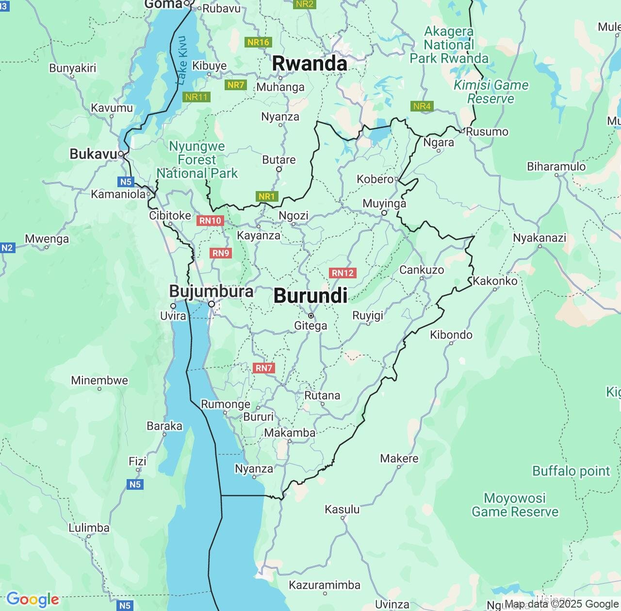 Map image for Intellectual Property Lawyers in Burundi and Africa IP firms at coordinates  ; .