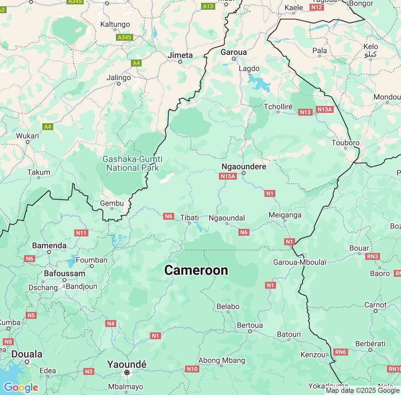Map image for Intellectual Property Lawyers in Adamaoua and Cameroon IP firms at coordinates  ; .