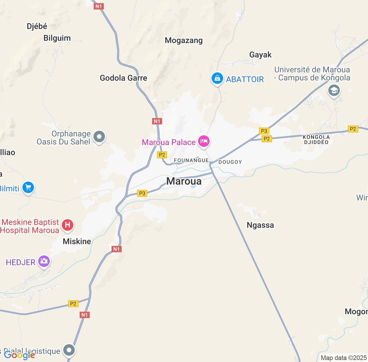 Map image for Intellectual Property Lawyers in Maroua and Far North IP firms at coordinates  ; .