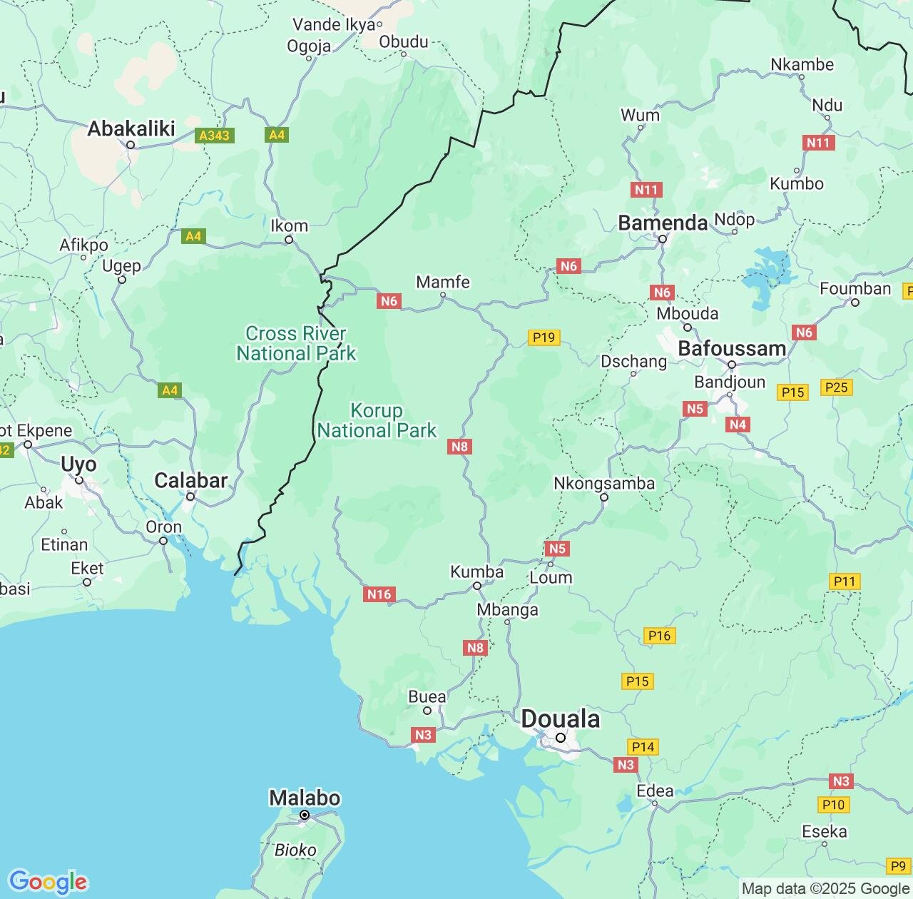 Map image for Intellectual Property Lawyers in South-West and Cameroon IP firms at coordinates  ; .