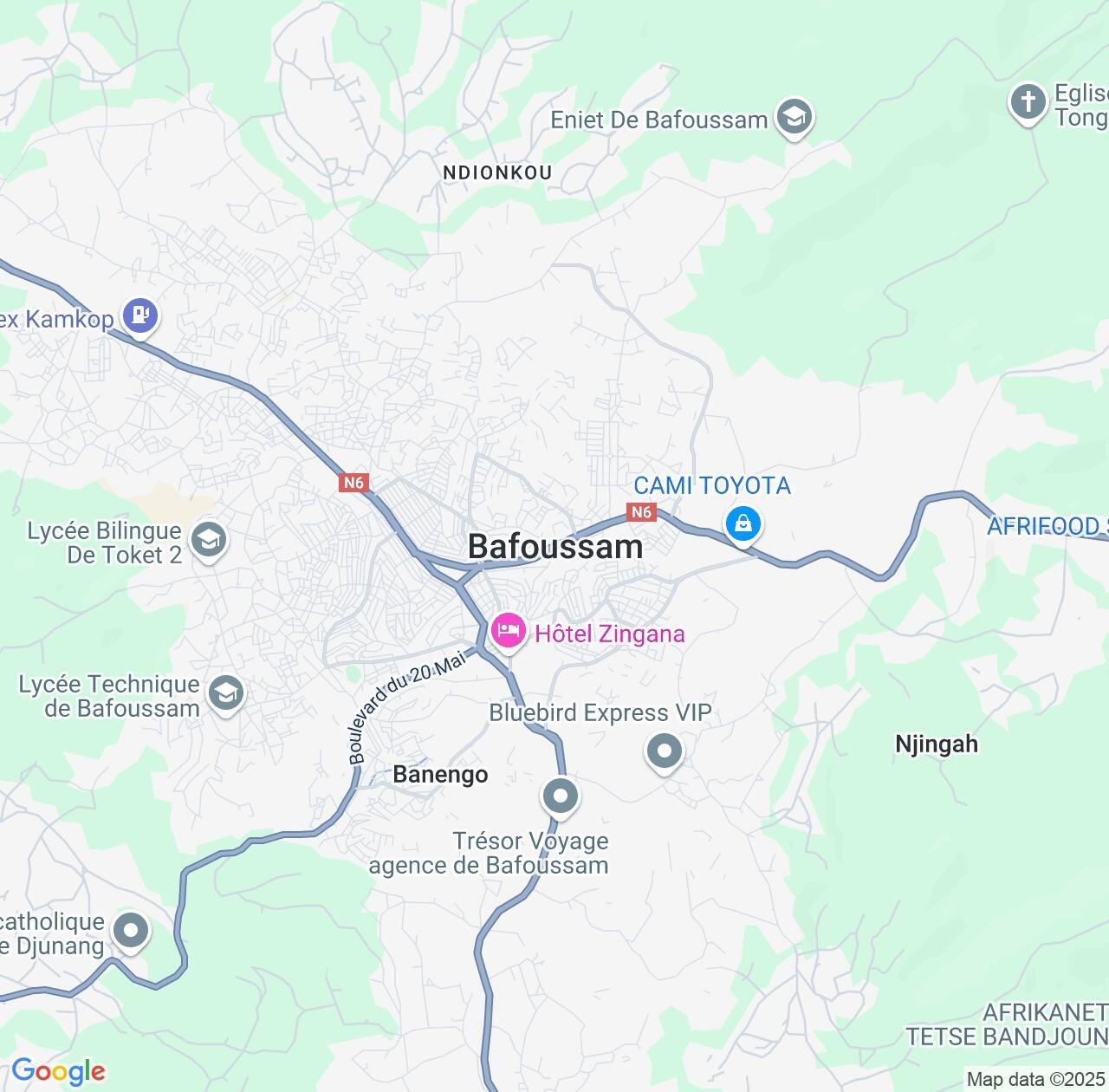 Map image for Intellectual Property Lawyers in Bafoussam and West IP firms at coordinates  ; .