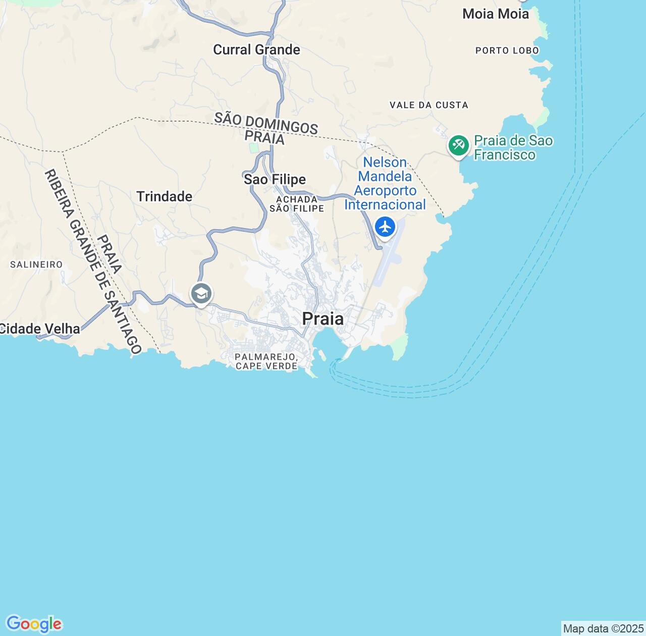 Map image for Intellectual Property Lawyers in Praia and Cape Verde IP firms at coordinates  ; .
