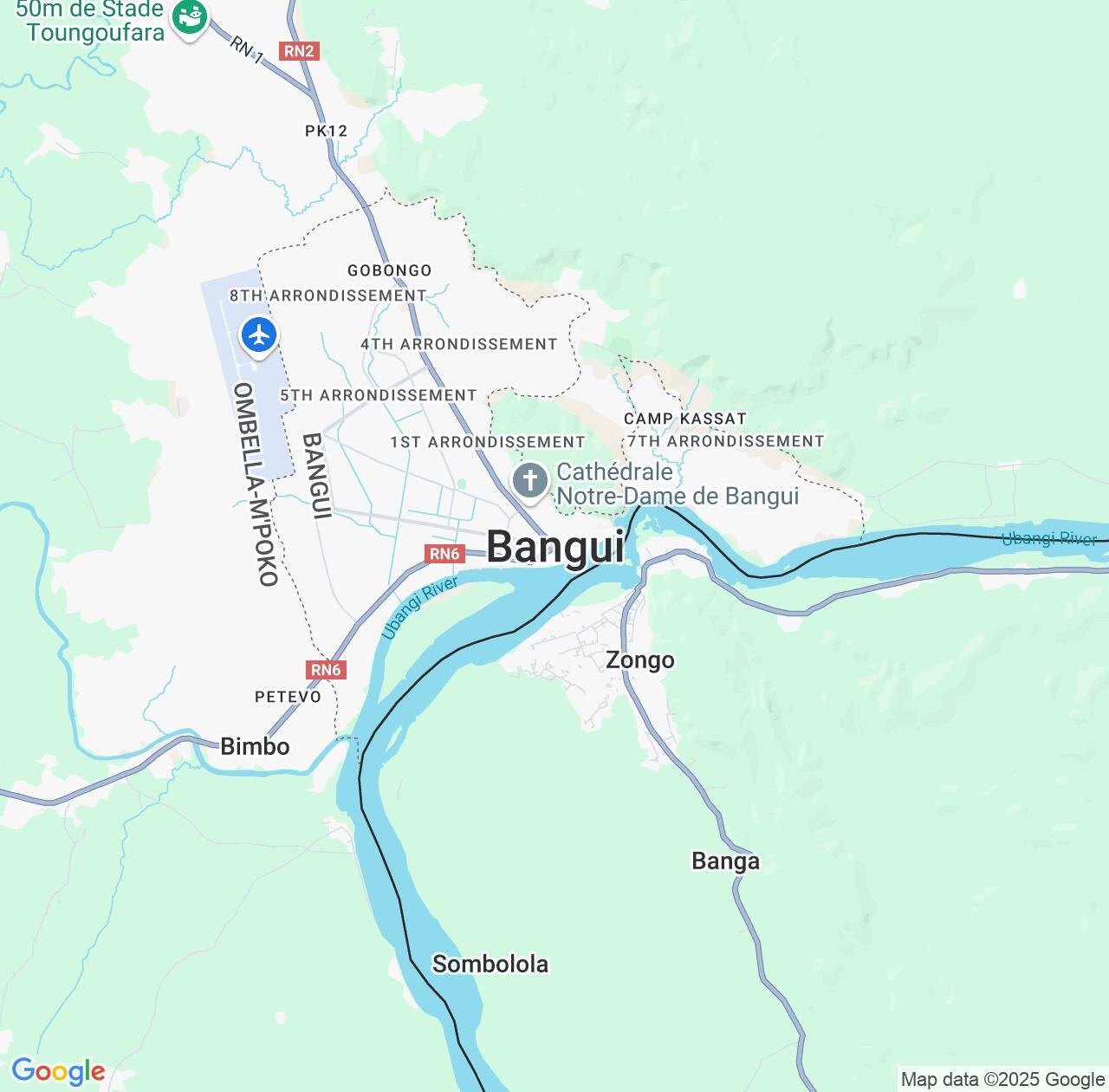 Map image for Intellectual Property Lawyers in Bangui and Central African Republic IP firms at coordinates  ; .