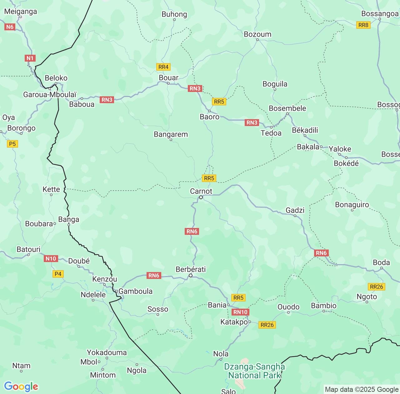 Map image for Intellectual Property Lawyers in Carnot and Mambéré IP firms at coordinates  ; .