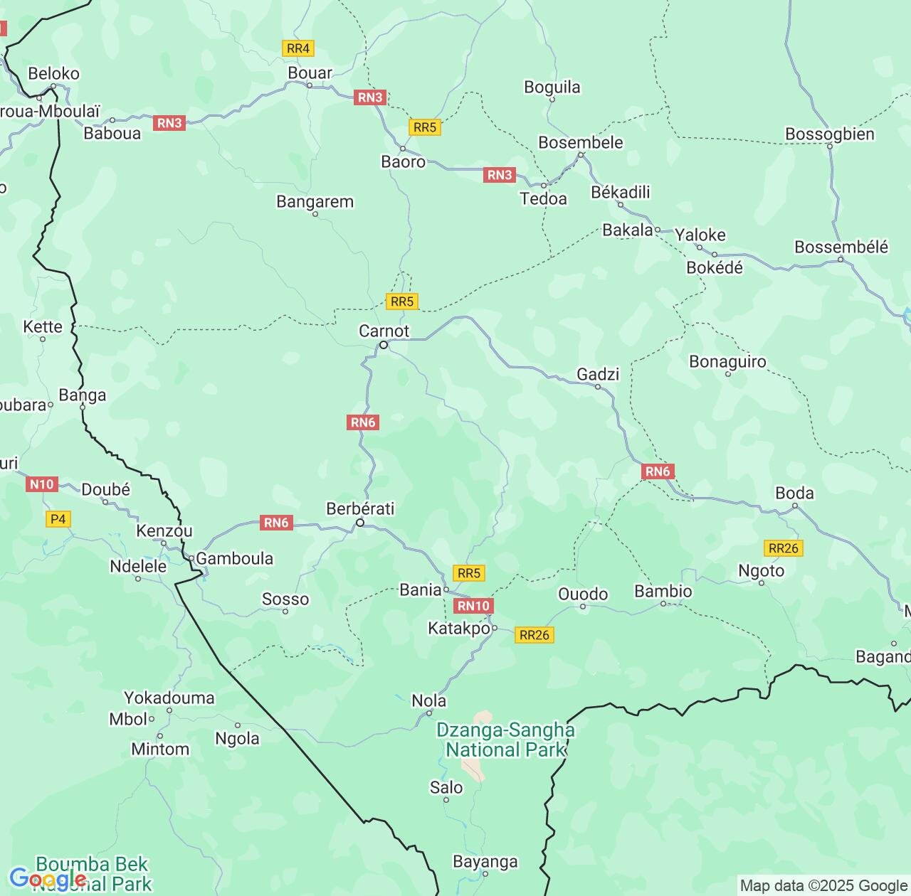 Map image for Intellectual Property Lawyers in Mambéré-Kadéï and Central African Republic IP firms at coordinates  ; .