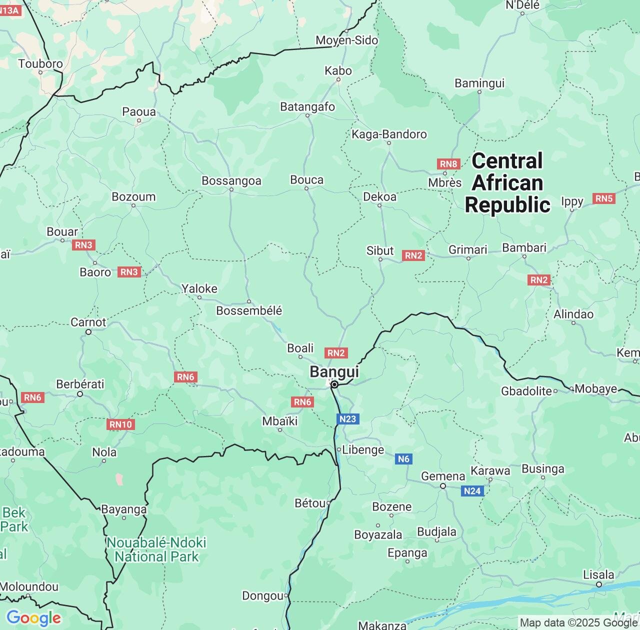 Map image for Intellectual Property Lawyers in Begoua and Ombella-M'Poko IP firms at coordinates  ; .