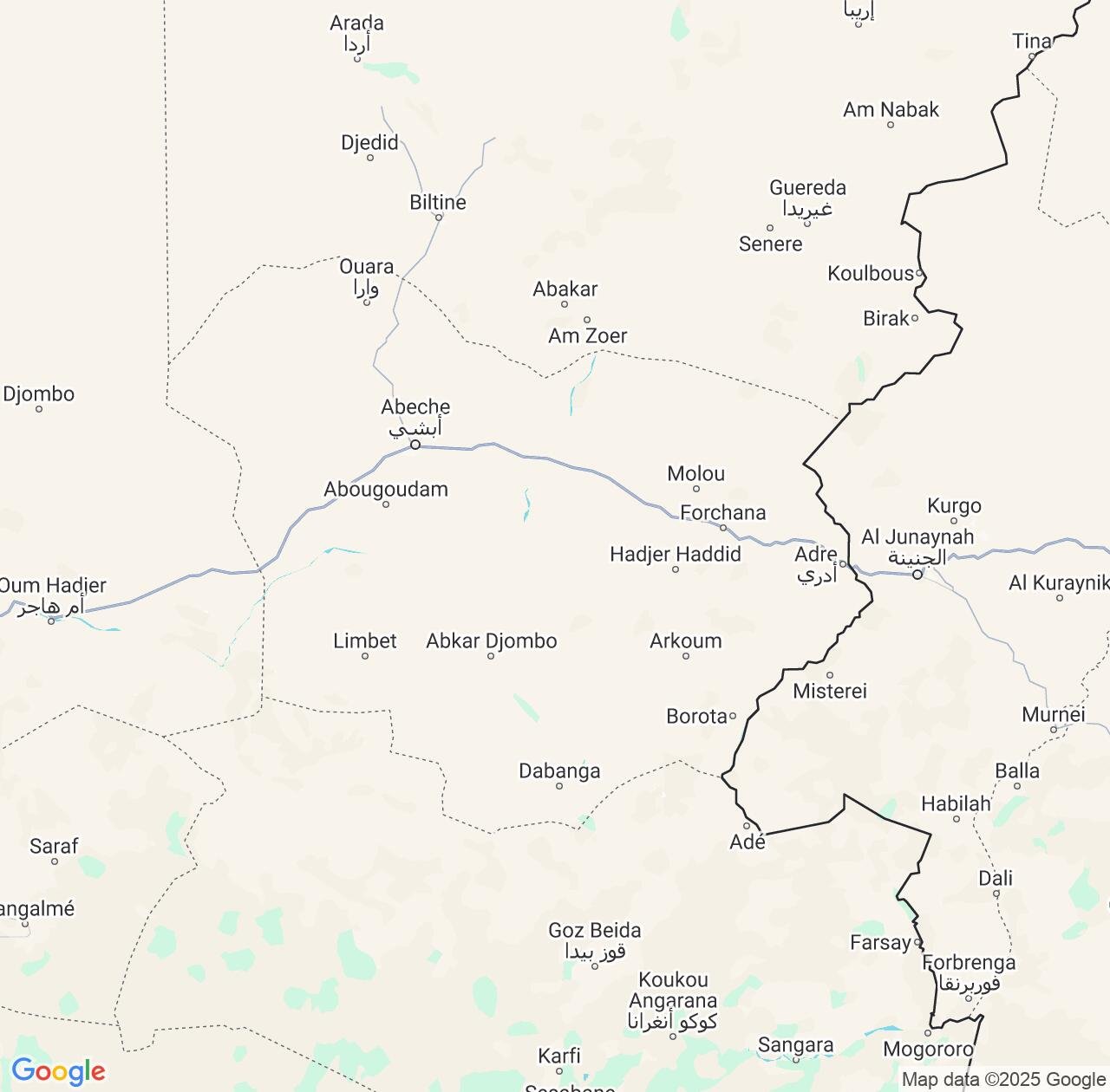 Map image for Intellectual Property Lawyers in Ouadaï and Chad IP firms at coordinates  ; .