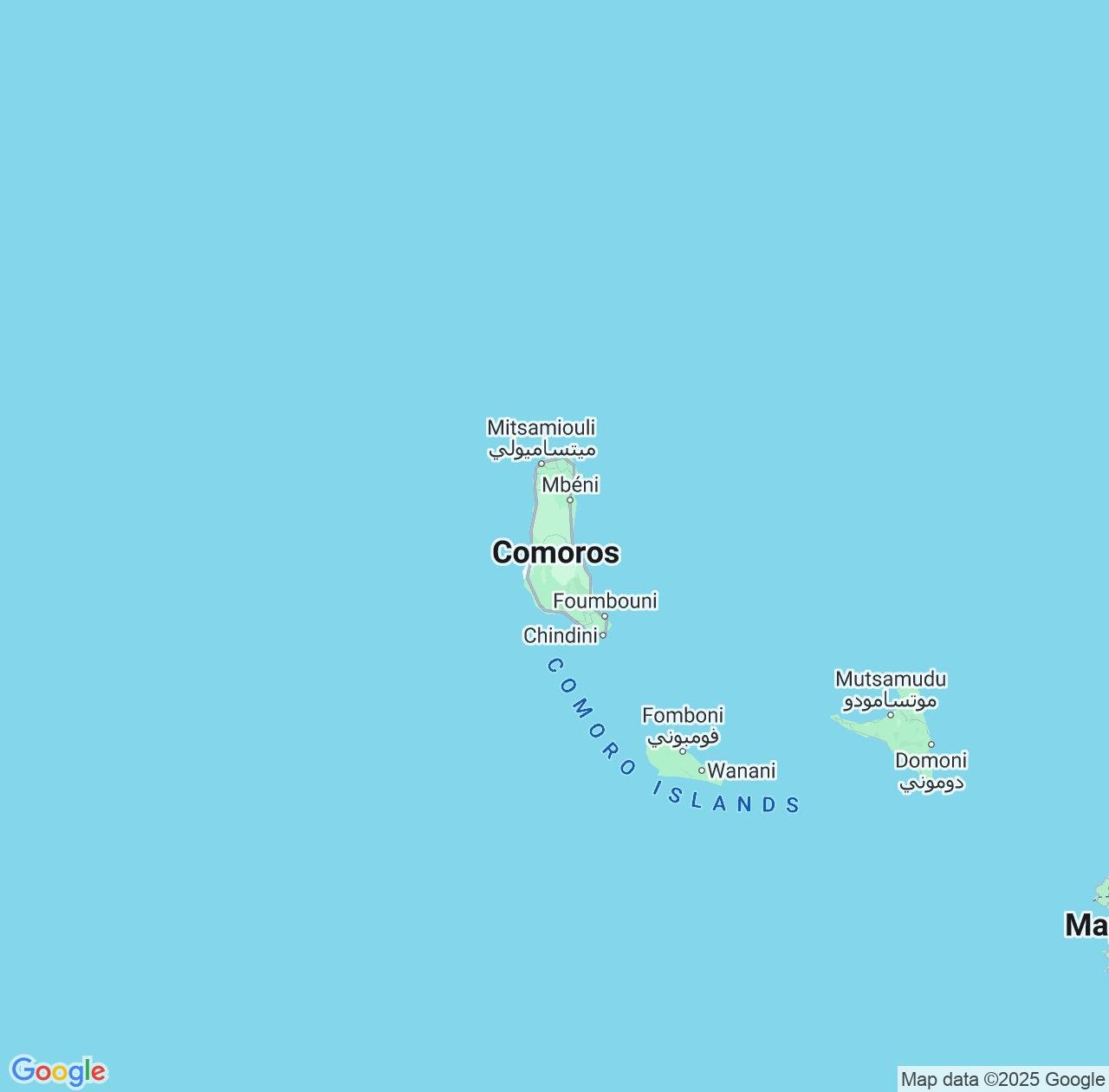 Map image for Intellectual Property Lawyers in Comoros and Africa IP firms at coordinates  ; .