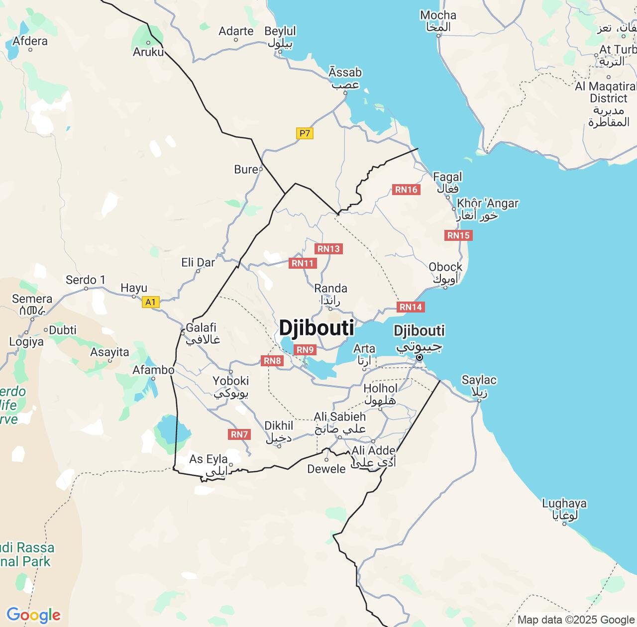 Map image for Intellectual Property Lawyers in Djibouti and Africa IP firms at coordinates  ; .