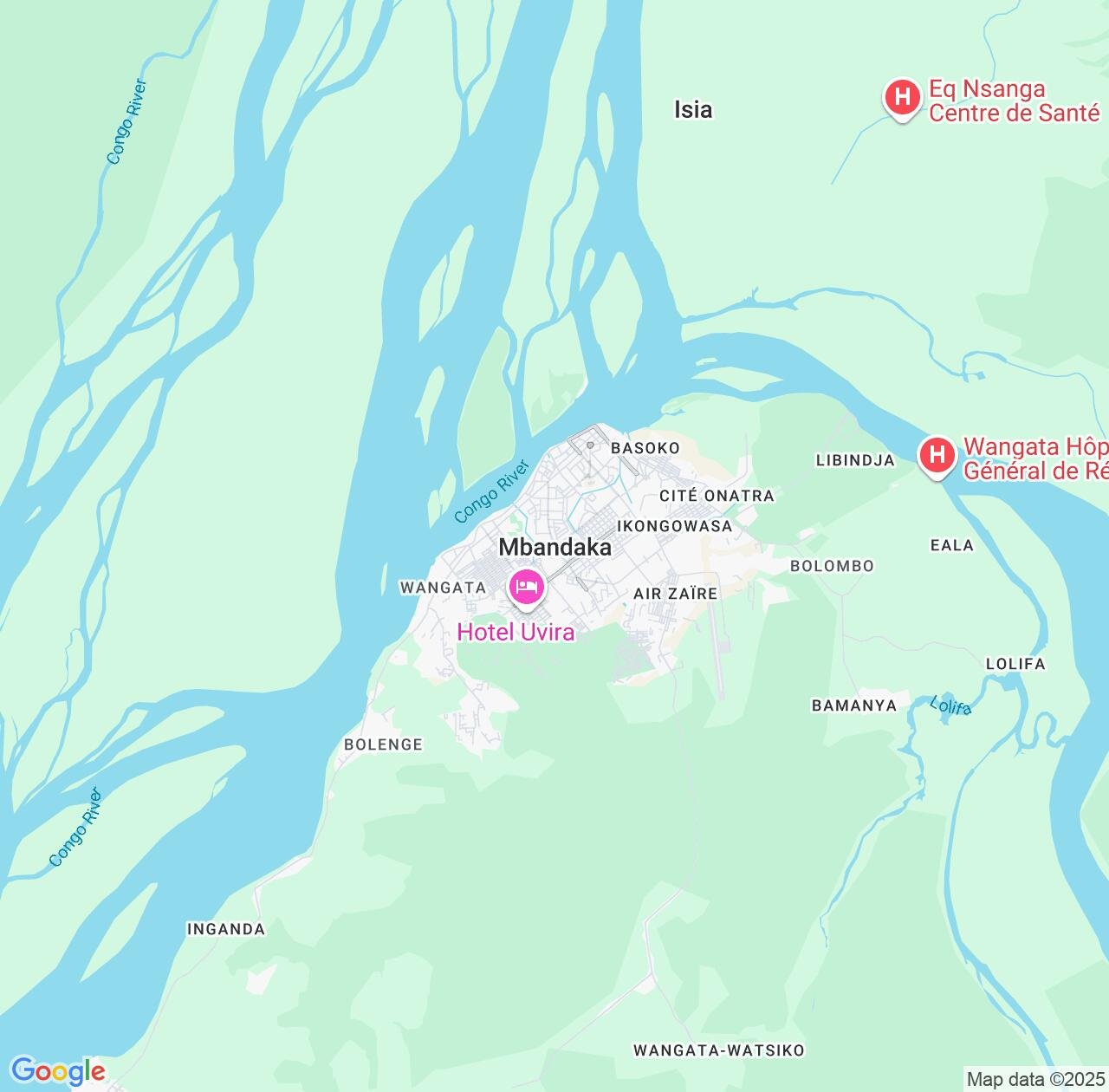 Map image for Intellectual Property Lawyers in Mbandaka and Équateur IP firms at coordinates  ; .