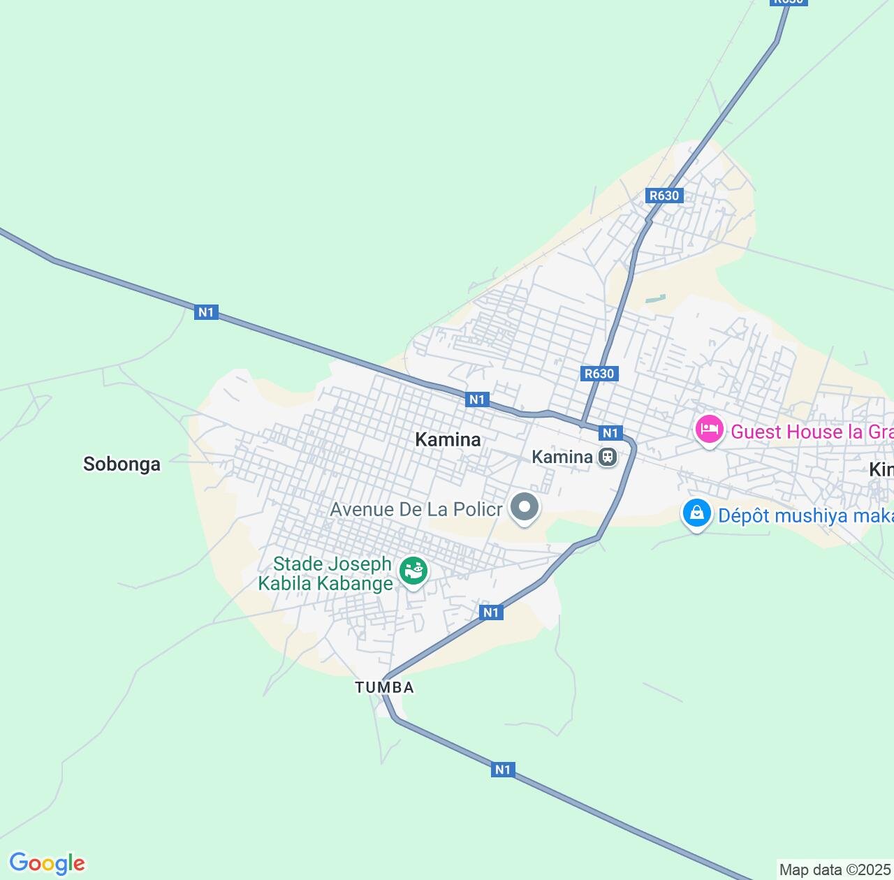 Map image for Intellectual Property Lawyers in Kamina and Haut-Lomami IP firms at coordinates  ; .