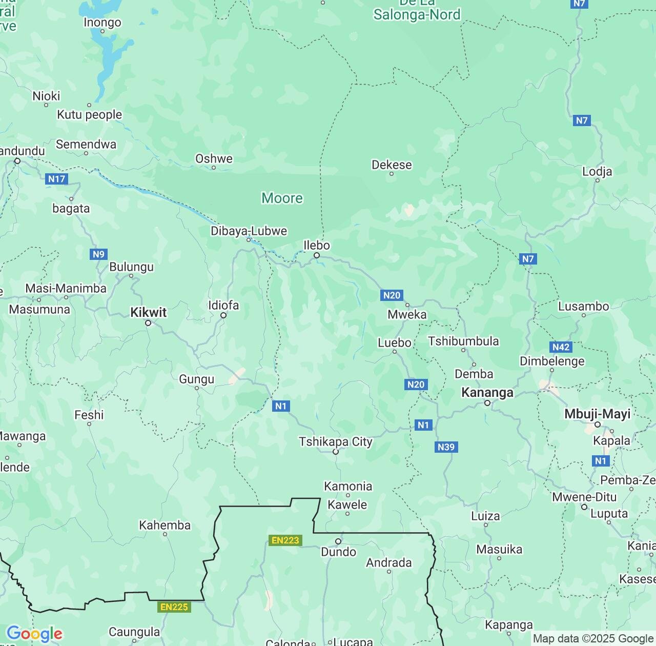 Map image for Intellectual Property Lawyers in Kasai and Democratic Republic of the Congo IP firms at coordinates  ; .