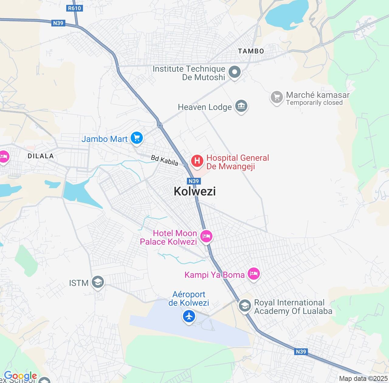 Map image for Intellectual Property Lawyers in Kolwezi and Lualaba IP firms at coordinates  ; .