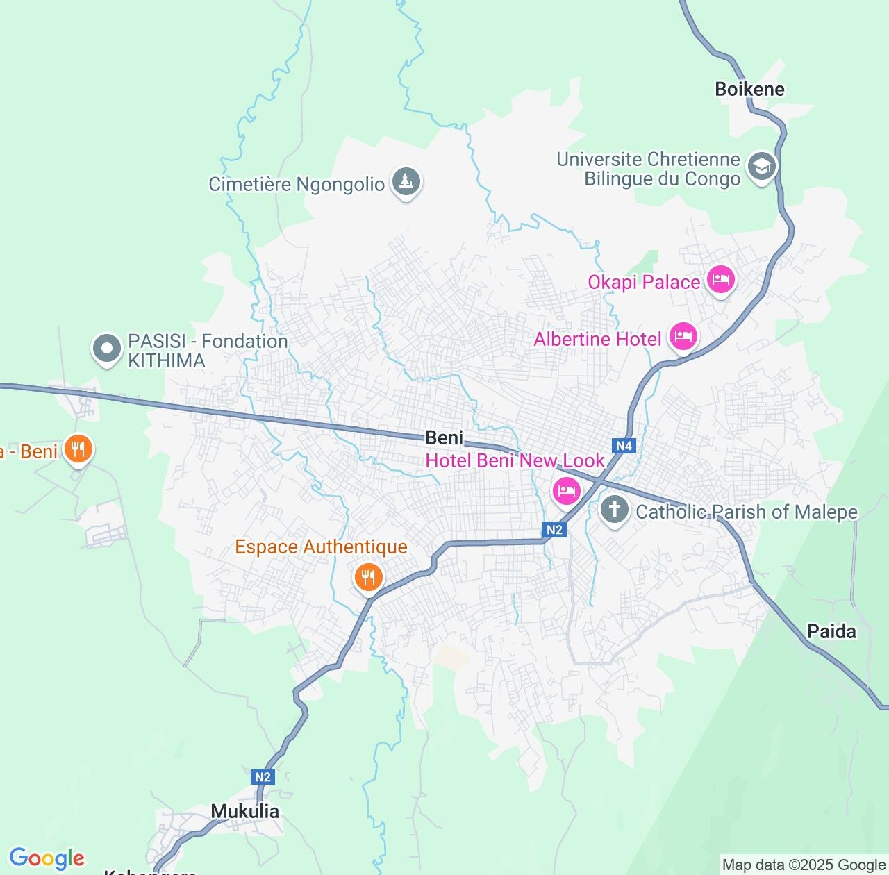 Map image for Intellectual Property Lawyers in Beni and Nord Kivu IP firms at coordinates  ; .