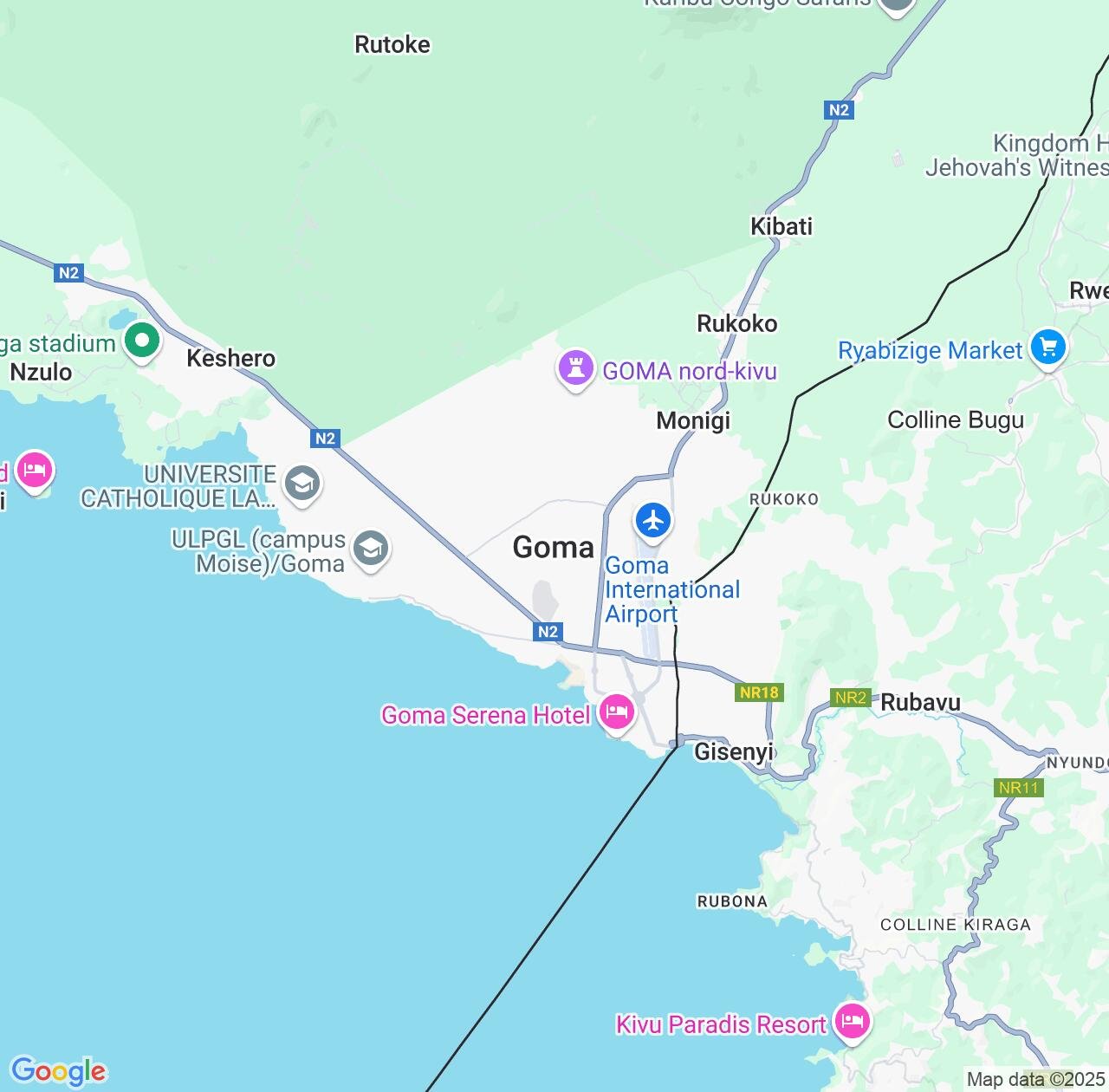 Map image for Intellectual Property Lawyers in Goma and Nord Kivu IP firms at coordinates  ; .