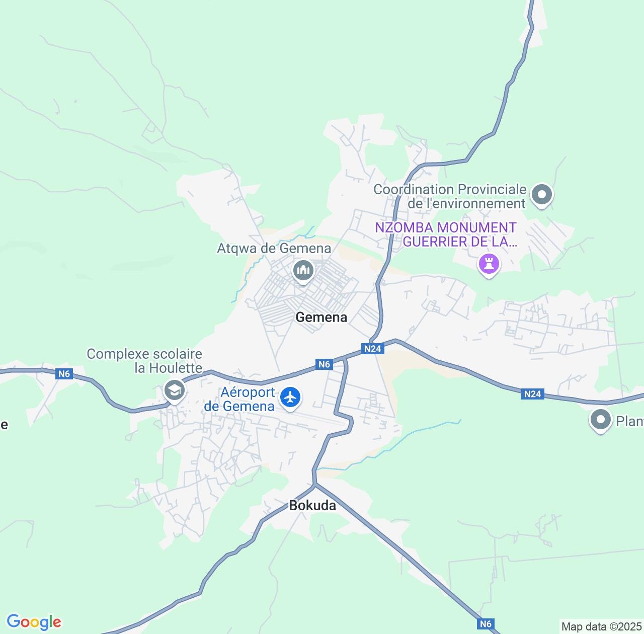 Map image for Intellectual Property Lawyers in Gemena and Sud-Ubangi IP firms at coordinates  ; .