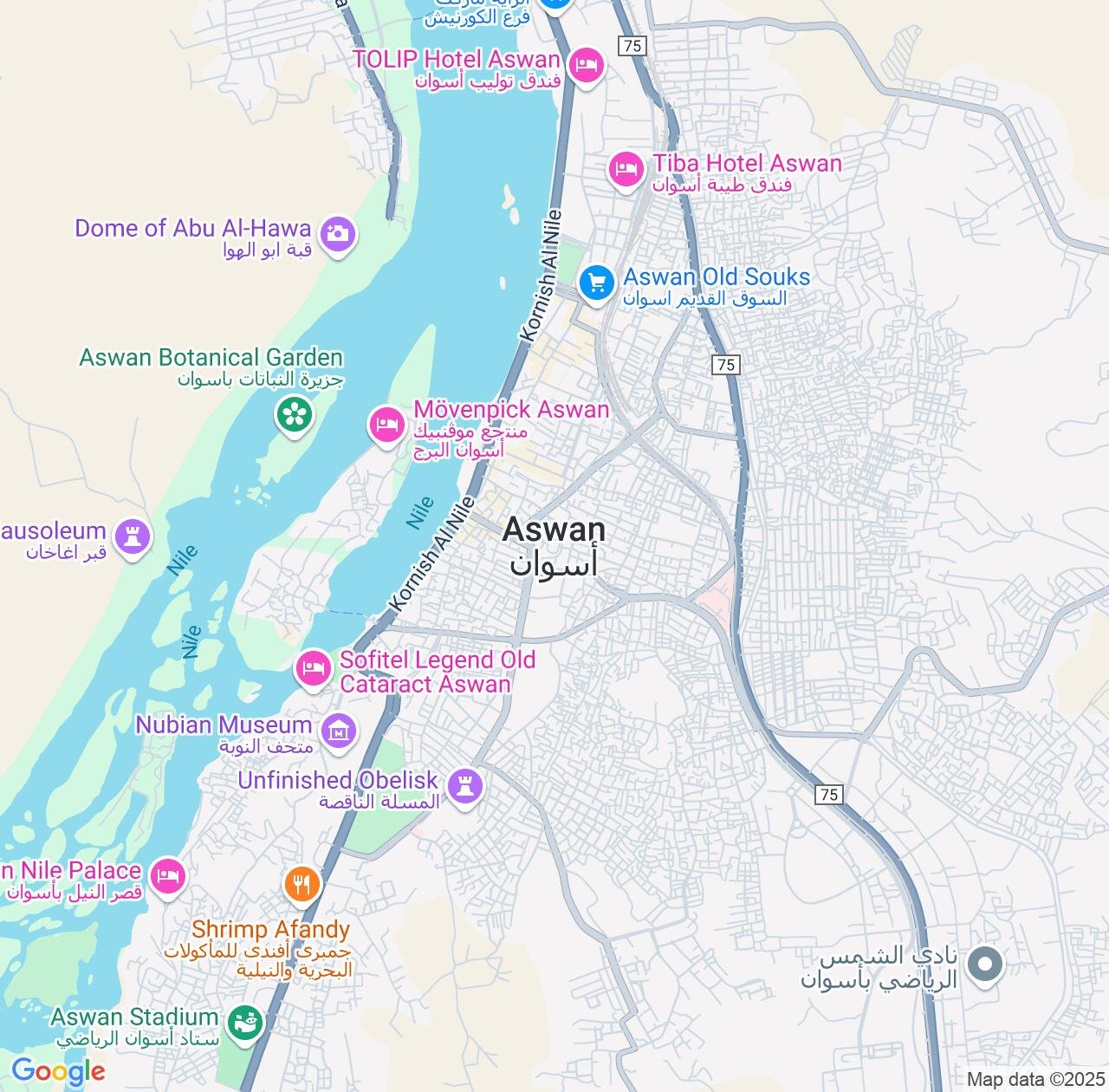 Map image for Intellectual Property Lawyers in Aswan and Egypt IP firms at coordinates  ; .