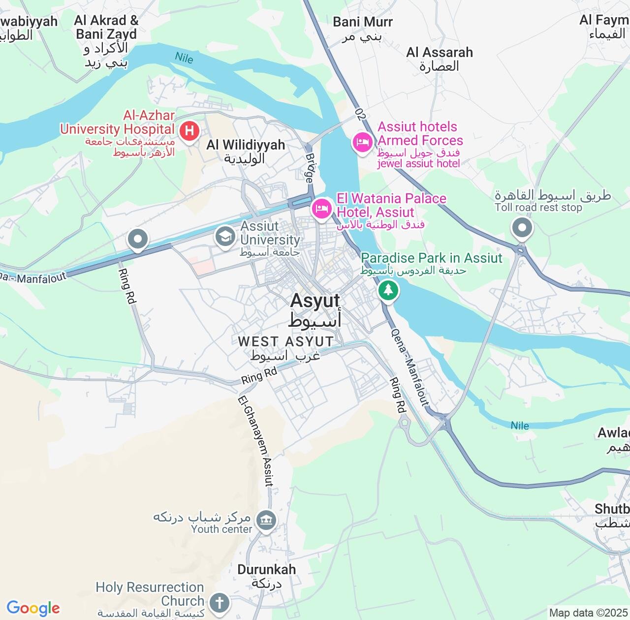 Map image for Intellectual Property Lawyers in Assiut and Asyut IP firms at coordinates  ; .