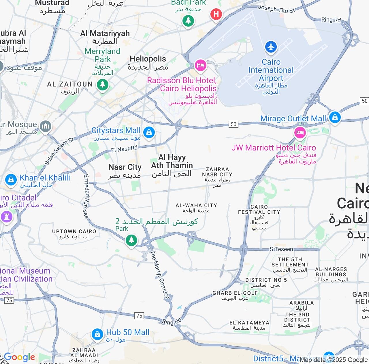 Map image for Intellectual Property Lawyers in Madinat an Nasr and Cairo IP firms at coordinates  ; .