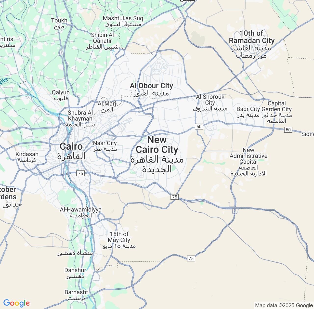 Map image for Intellectual Property Lawyers in New Cairo and Cairo IP firms at coordinates  ; .