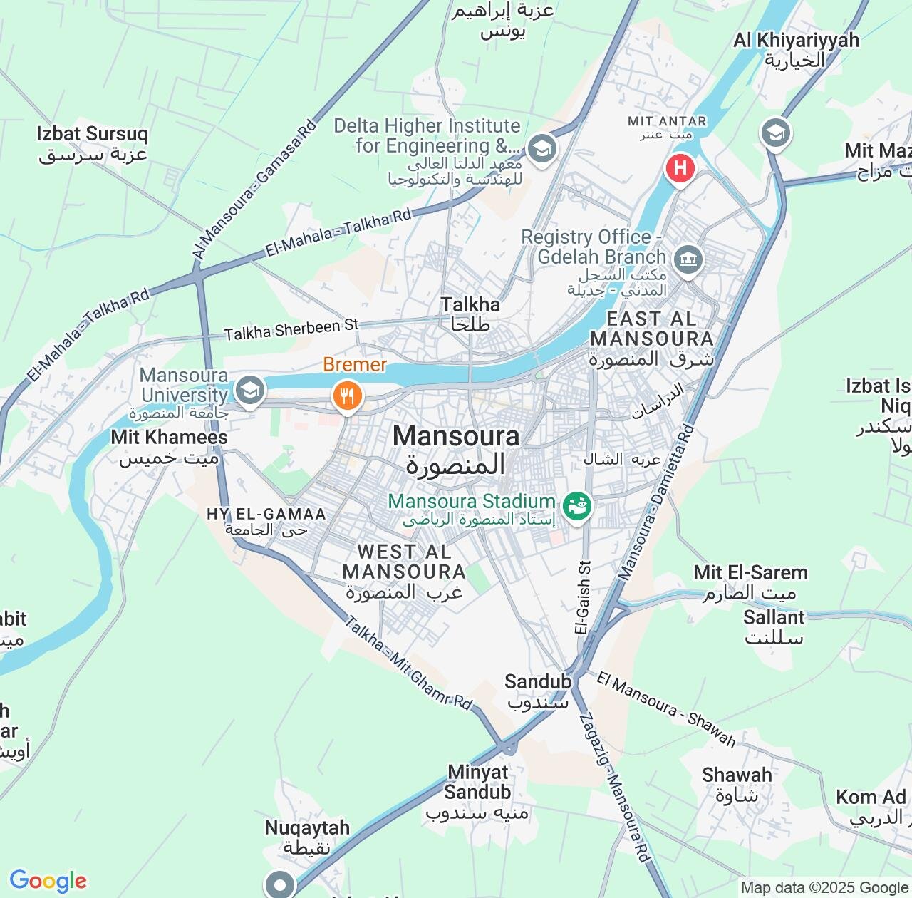 Map image for Intellectual Property Lawyers in Al Mansurah and Dakahlia IP firms at coordinates  ; .