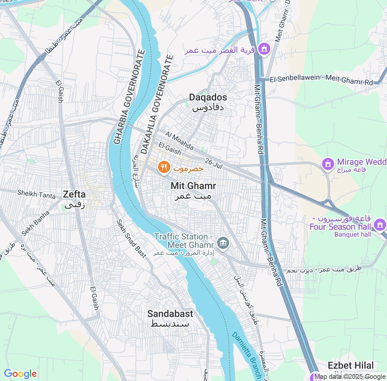 Map image for Intellectual Property Lawyers in Mit Ghamr and Dakahlia IP firms at coordinates  ; .