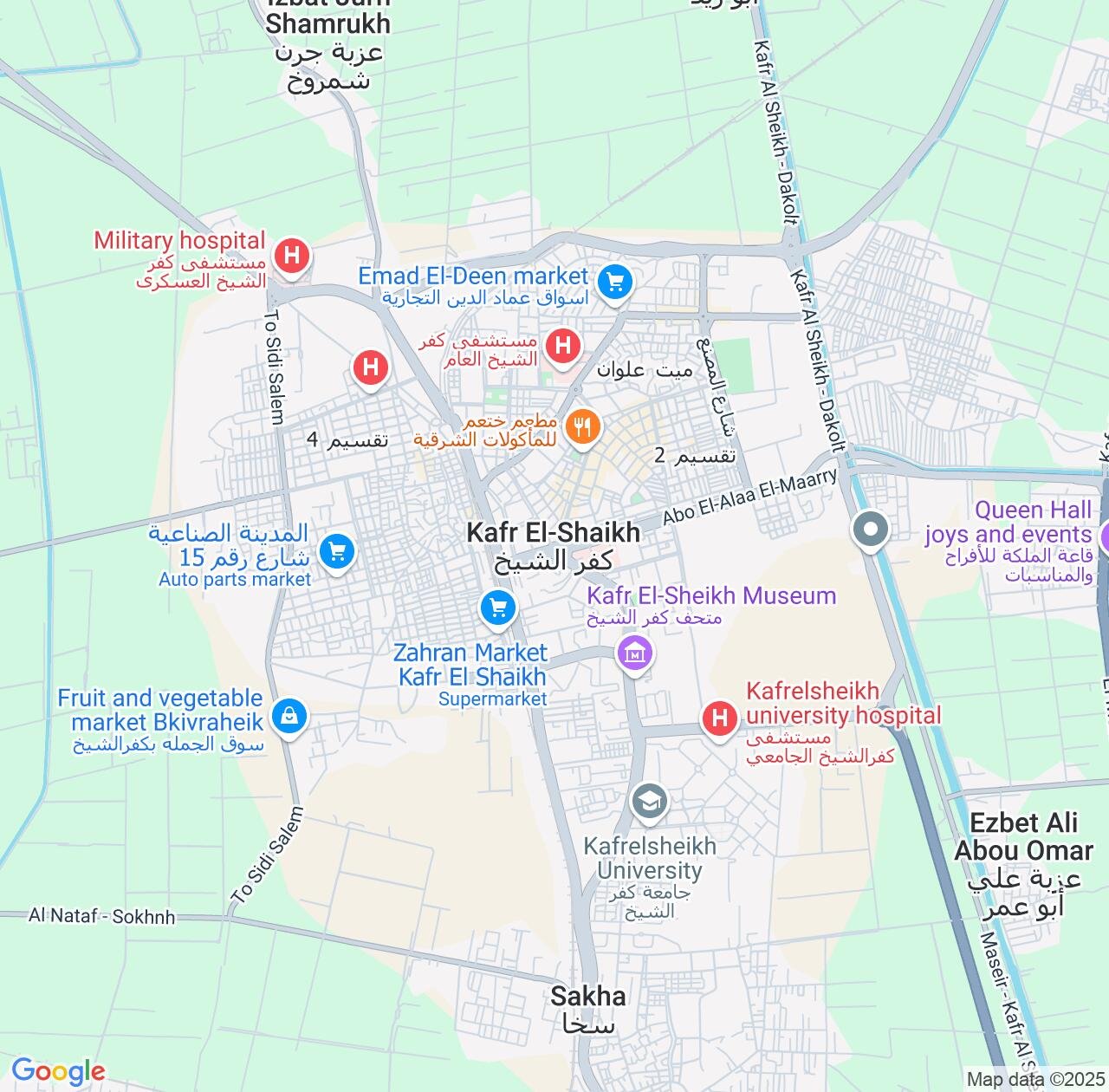 Map image for Intellectual Property Lawyers in Kafr ash Shaykh and Kafr el-Sheikh IP firms at coordinates  ; .