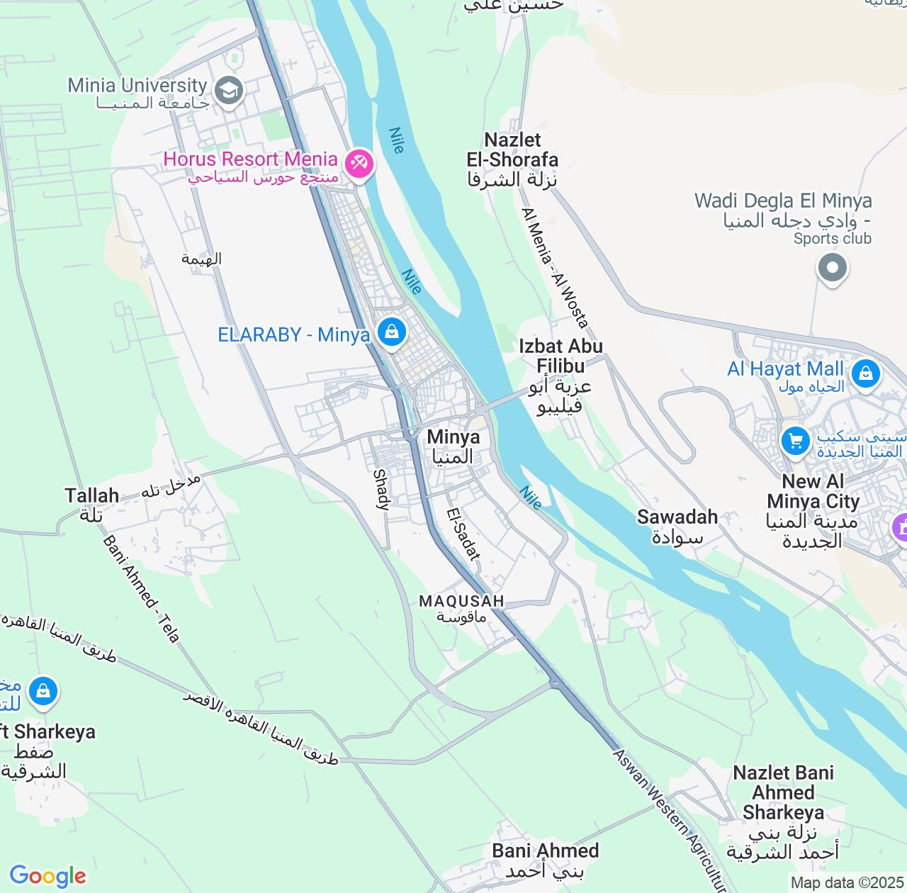 Map image for Intellectual Property Lawyers in Minya and Egypt IP firms at coordinates  ; .
