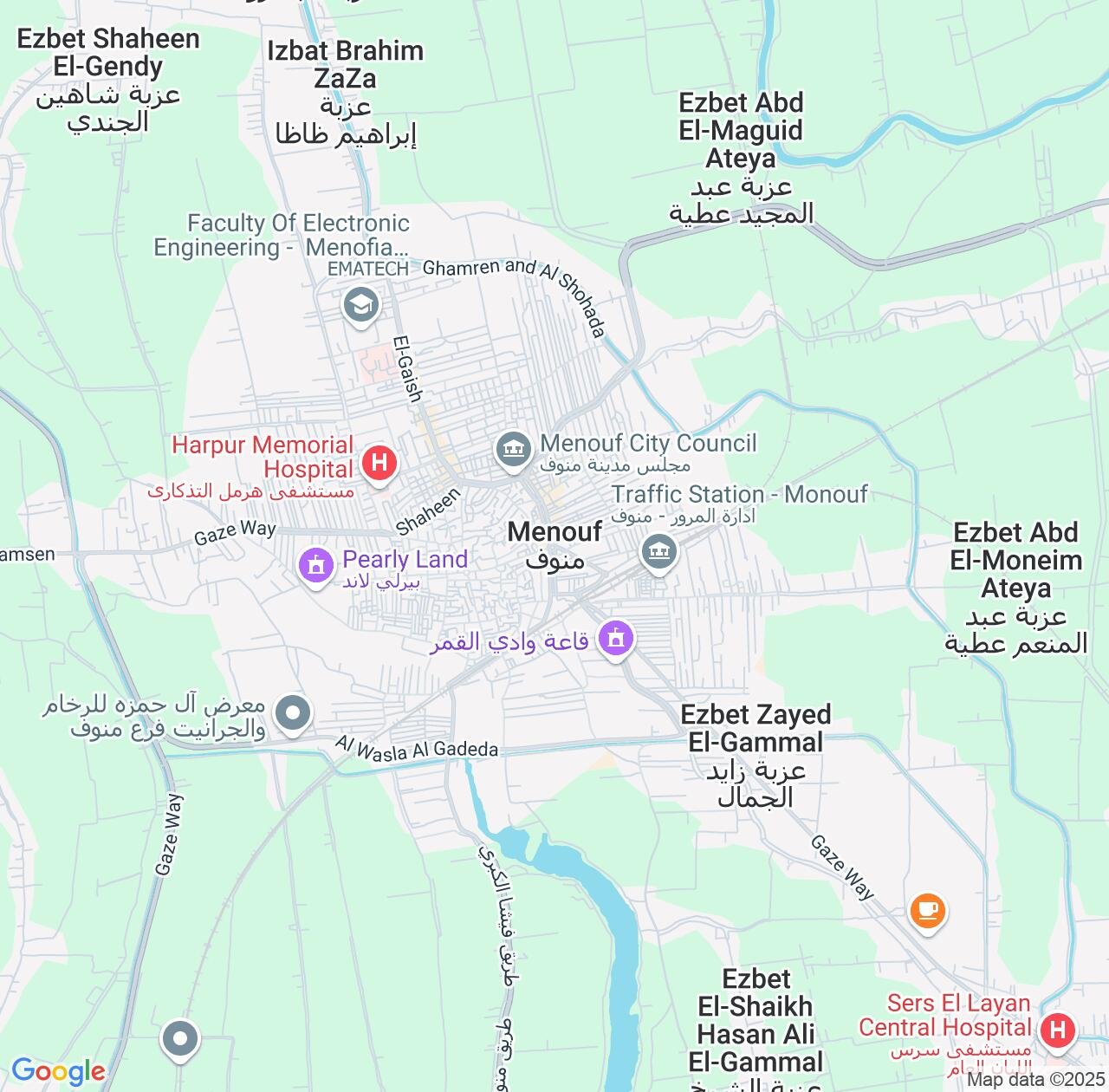 Map image for Intellectual Property Lawyers in Munuf and Monufia IP firms at coordinates  ; .