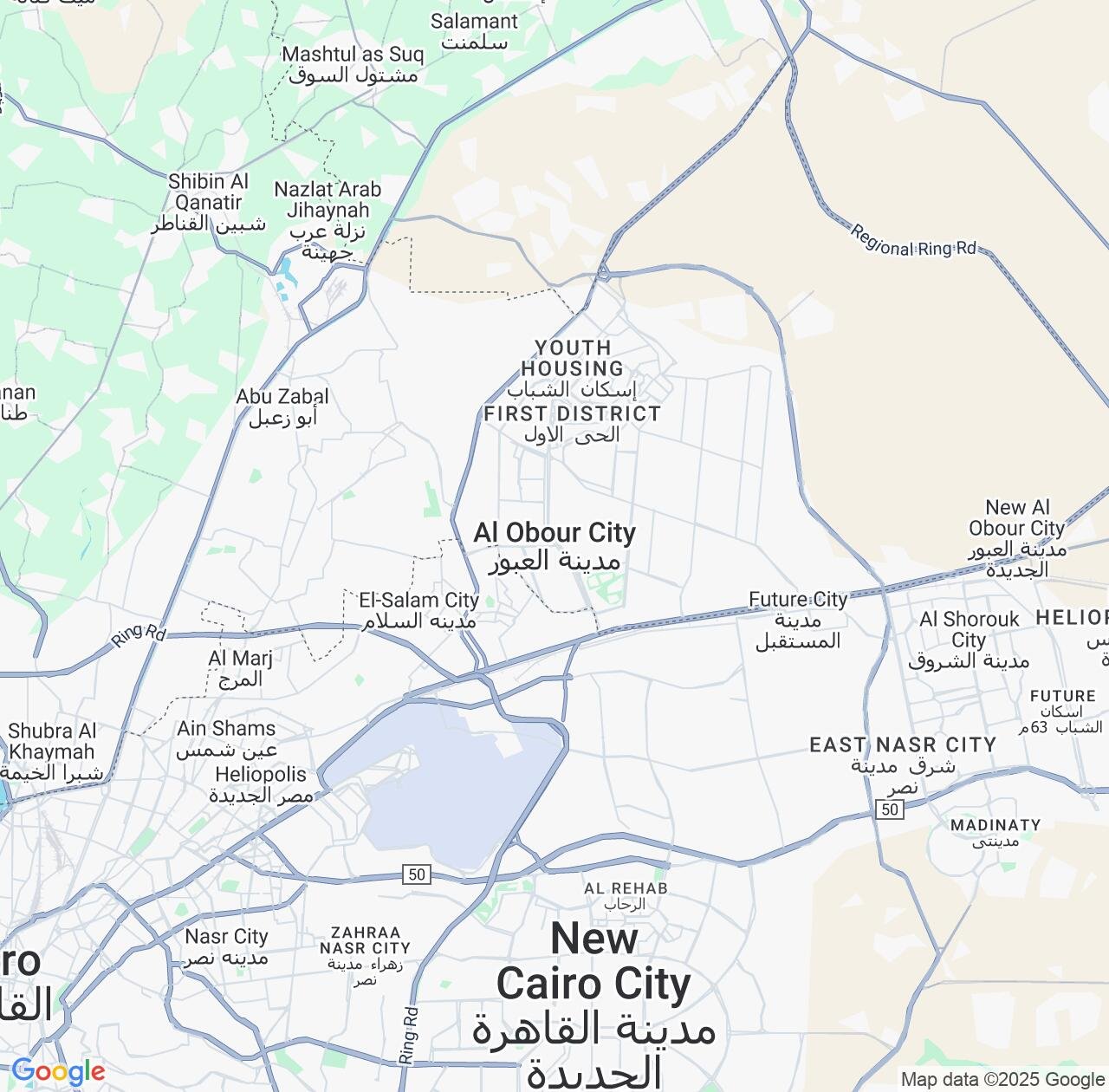 Map image for Intellectual Property Lawyers in Al-'Ubur and Qalyubia IP firms at coordinates  ; .