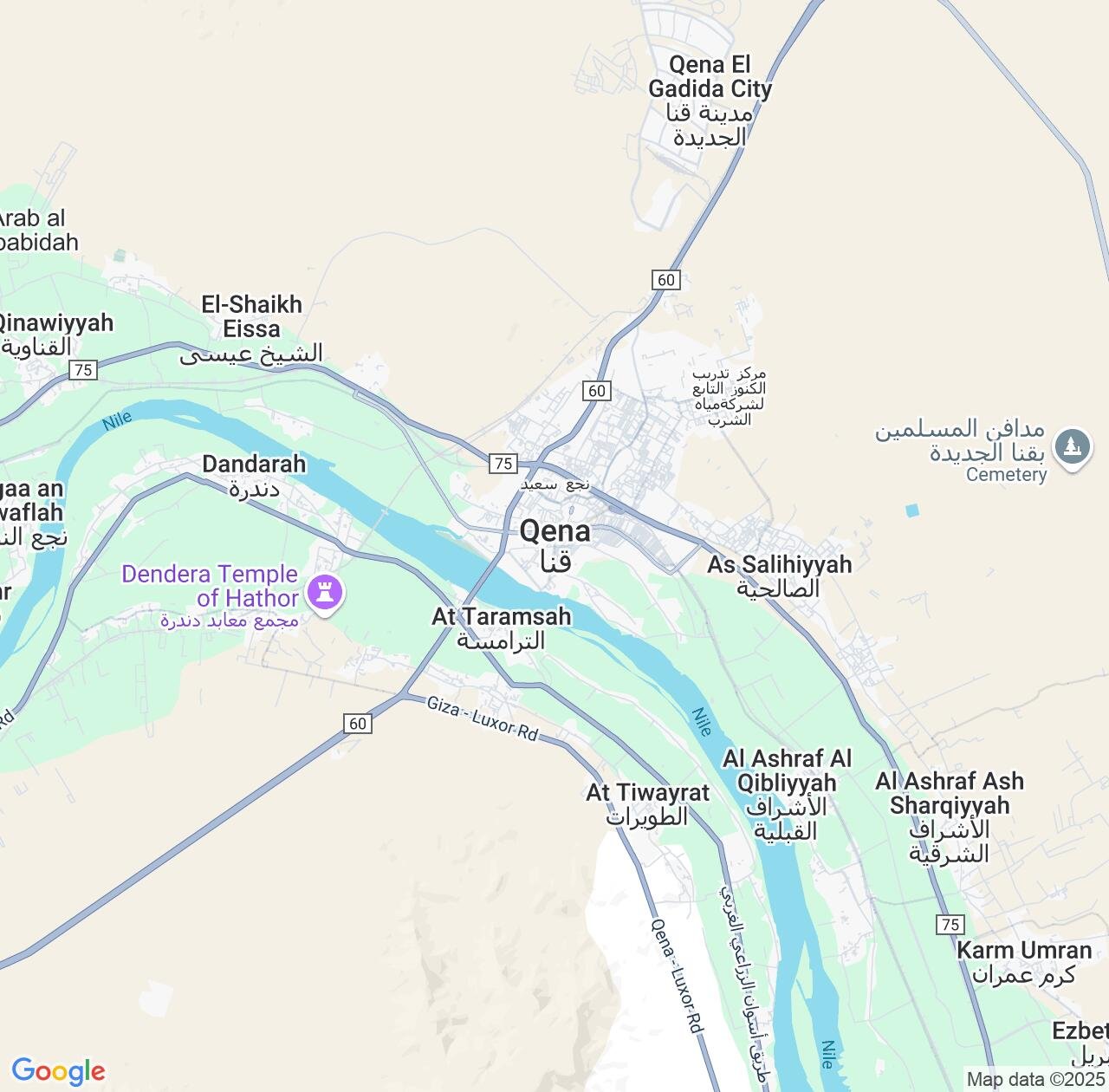 Map image for Intellectual Property Lawyers in Qena and Egypt IP firms at coordinates  ; .