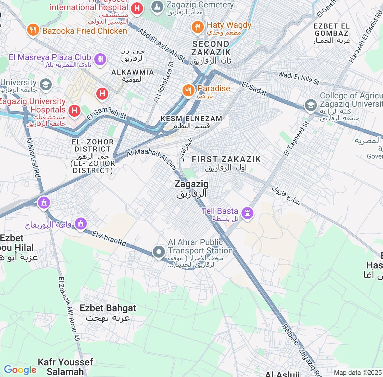 Map image for Intellectual Property Lawyers in Zagazig and Sharqia IP firms at coordinates  ; .
