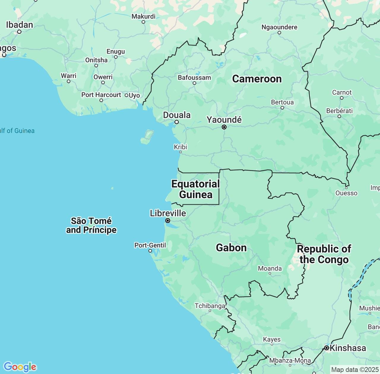 Map image for Intellectual Property Lawyers in Equatorial Guinea and Africa IP firms at coordinates  ; .