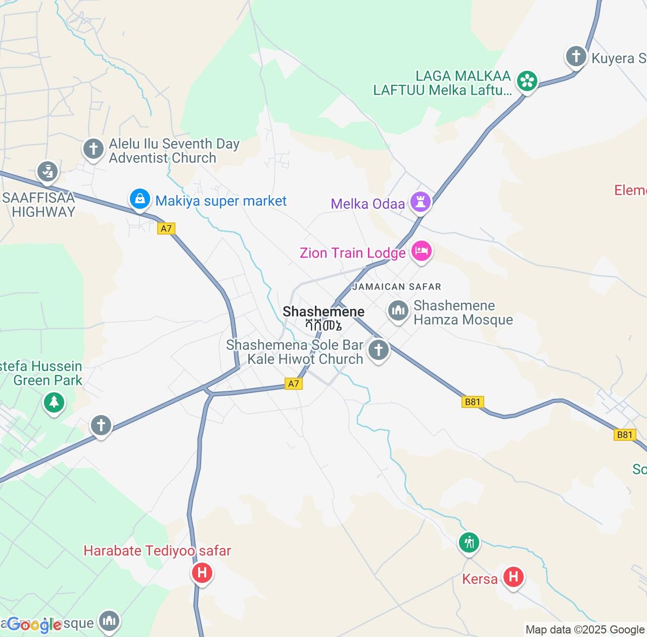 Map image for Intellectual Property Lawyers in Shashamane and Oromiya IP firms at coordinates  ; .